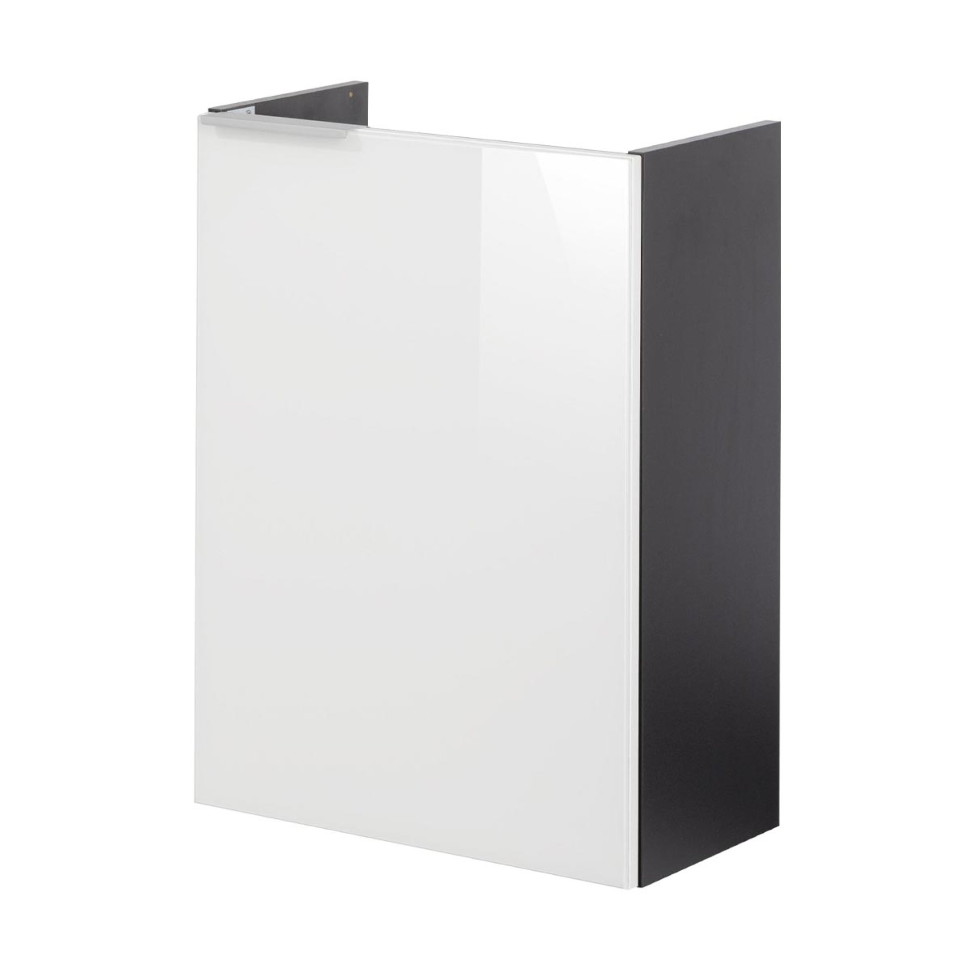 Fackelmann SBC KARA Waschbeckenunterschrank 45 cm, Weiß/Anthrazit, rechts