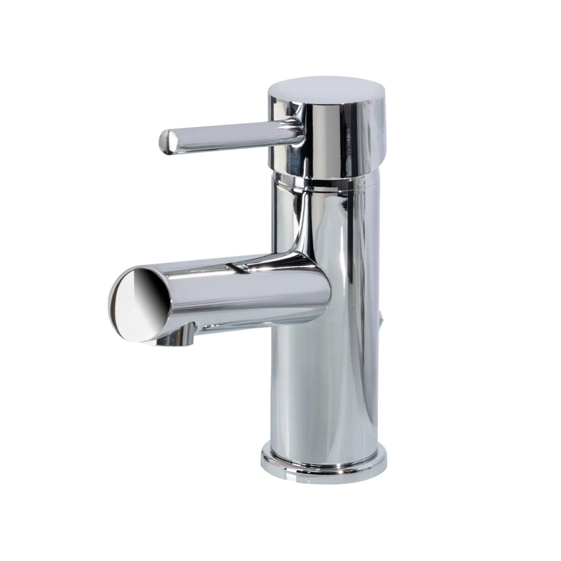 FACKELMANN SBC SCENO Waschbecken mit Unterschrank 45 cm breit, Weiß, Waschbecken Keramik Weiß, Türanschlag rechts + Armatur