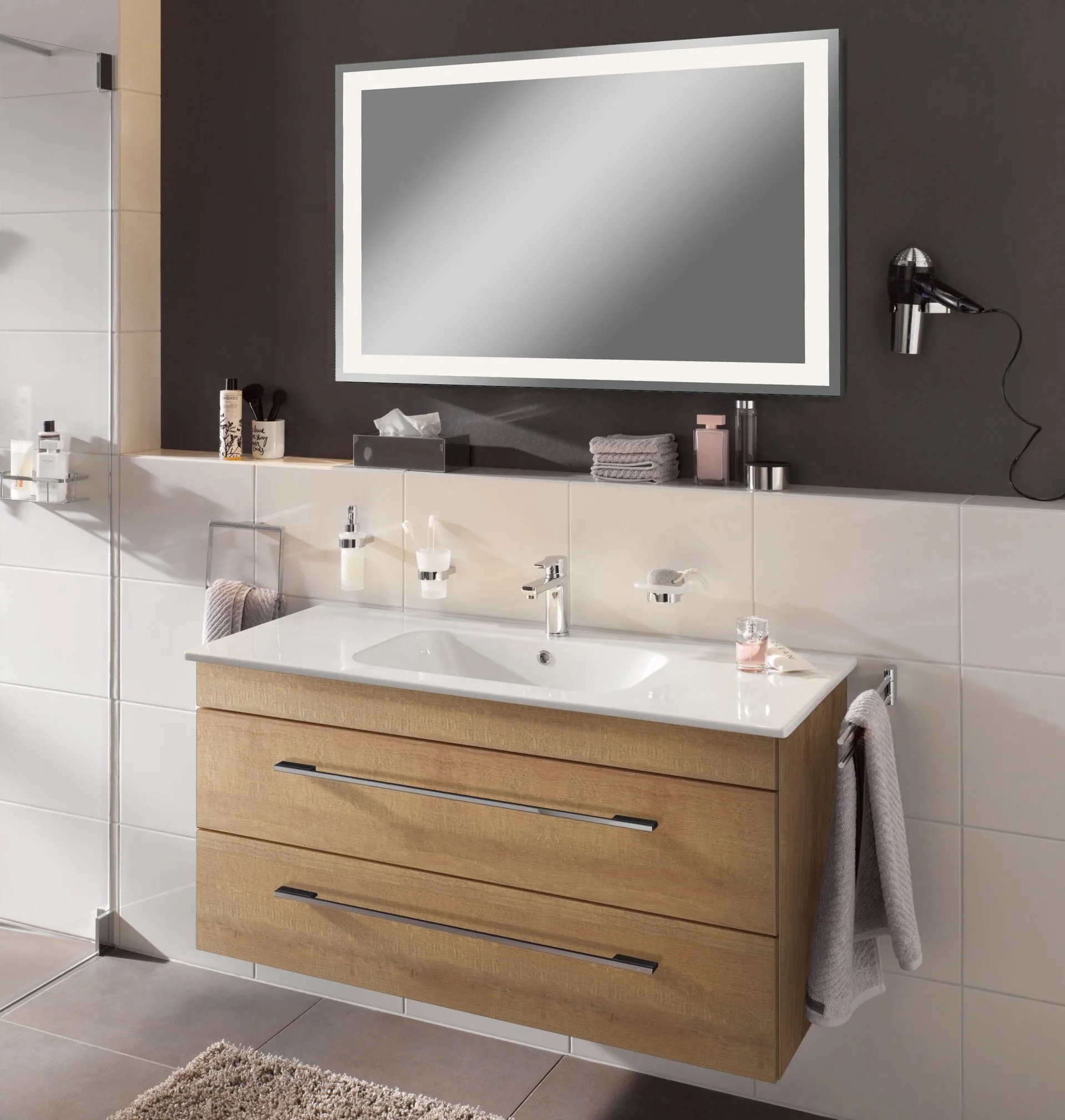 Lanzet P5 Spiegelelement 120 cm mit 3 Helligkeitsstufen