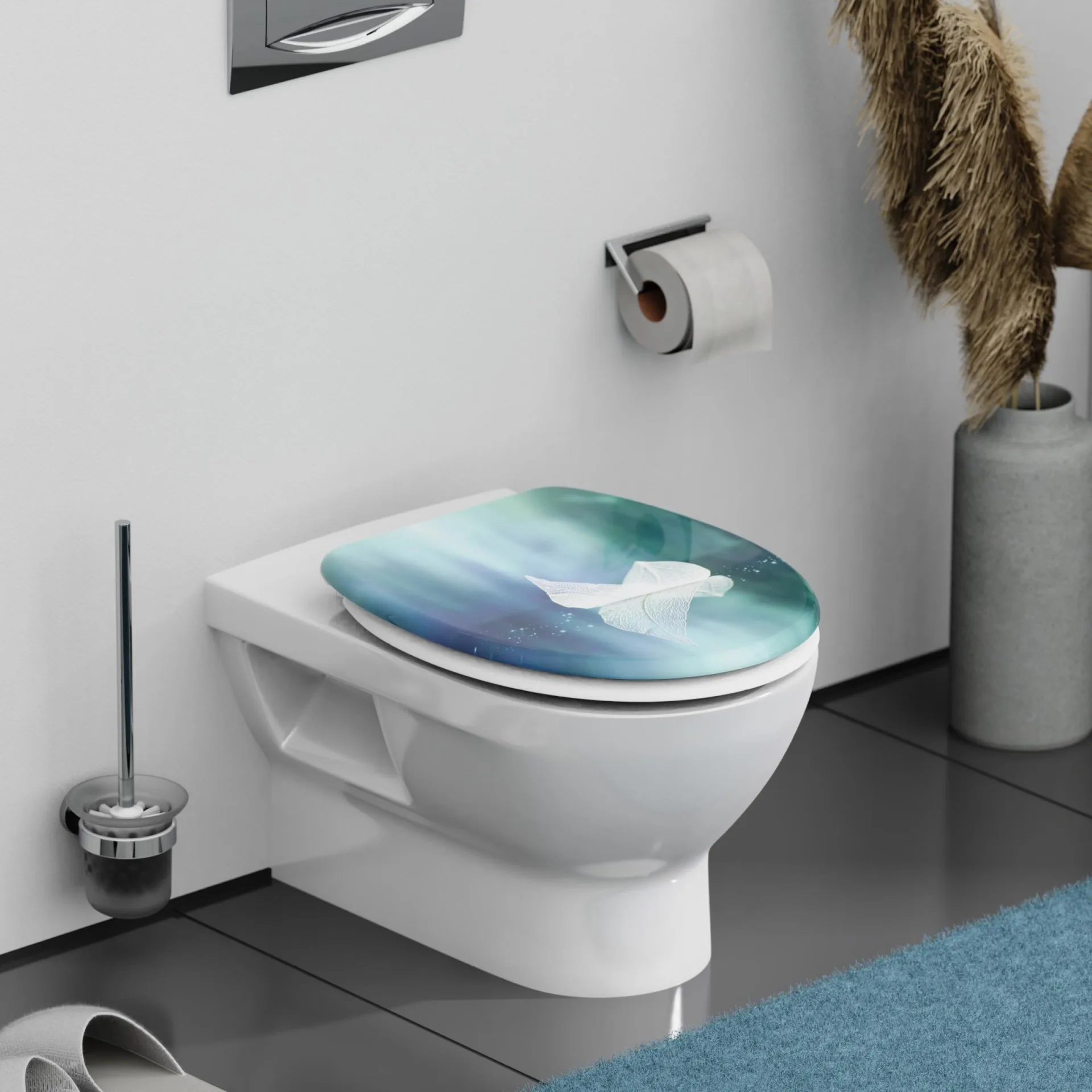 SCHÜTTE DALLEN LEAF WC-Sitz, Kunststoff, mit Absenkautomatik