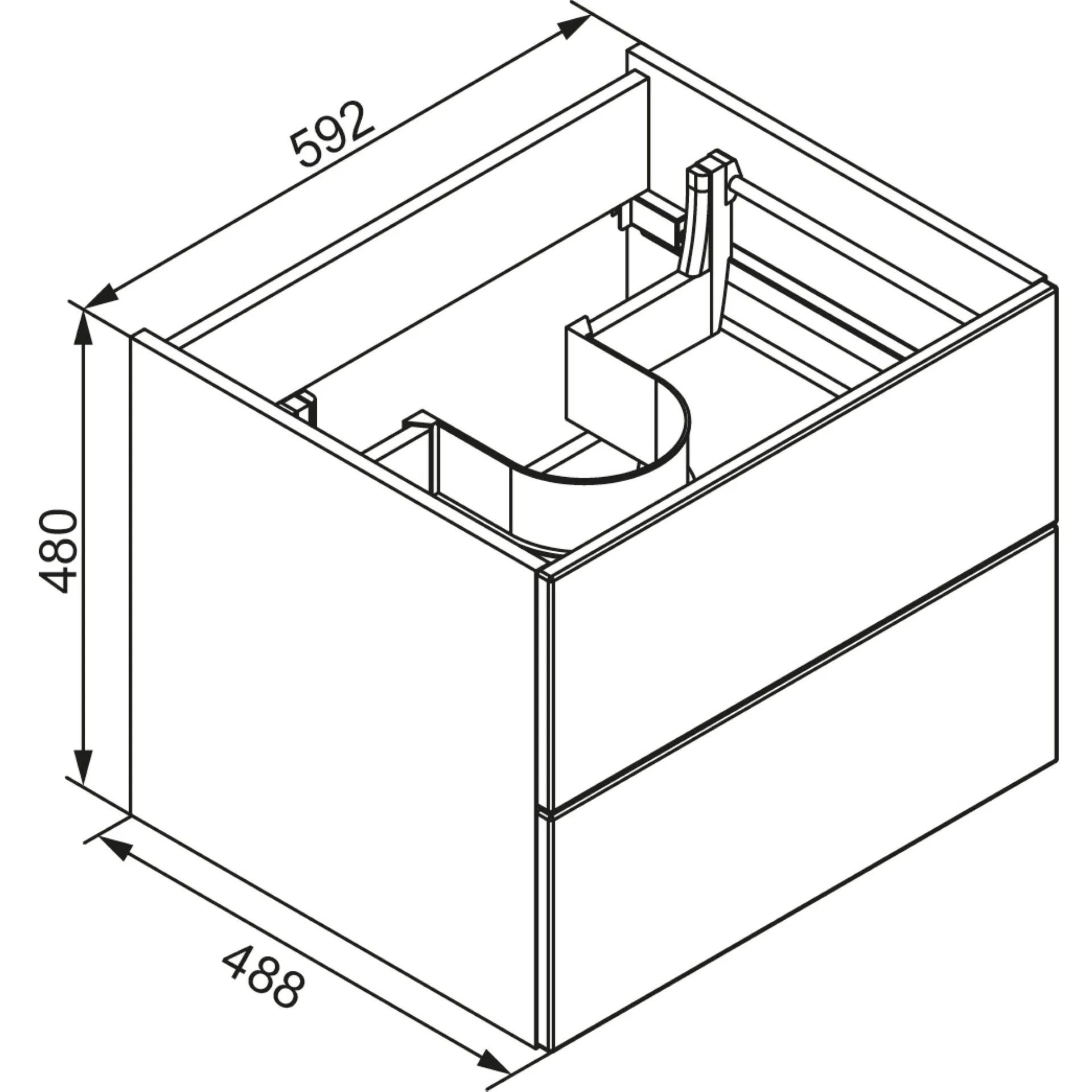 LANZET M9 Waschbecken mit Unterschrank 70 cm breit, Weiß, Waschbecken Gussmarmor Weiß + Waschbeckenbeleuchtung