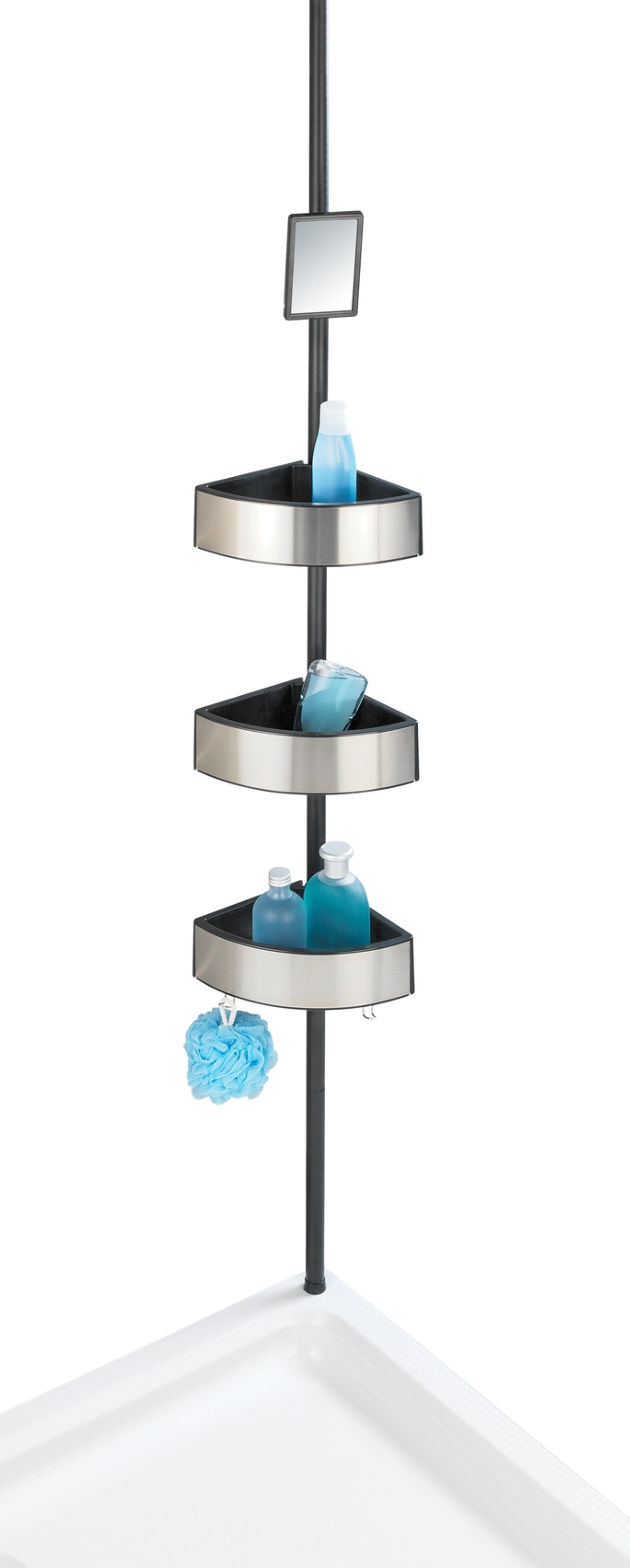 WENKO PREMIUM Dusch Eckablage, Schwarz