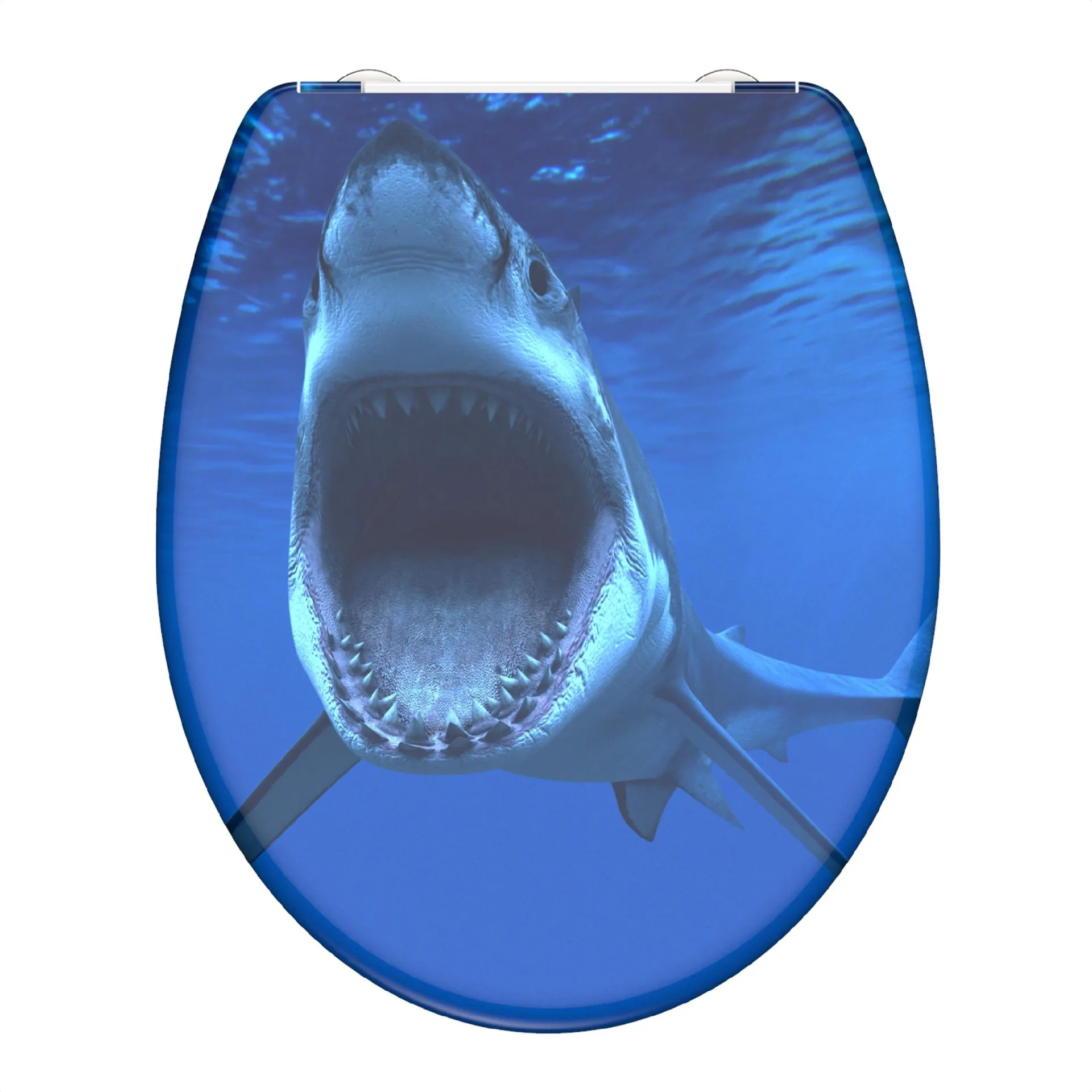 SCHÜTTE SHARK WC-Sitz, Kunststoff, mit Absenkautomatik und Schnellverschluss
