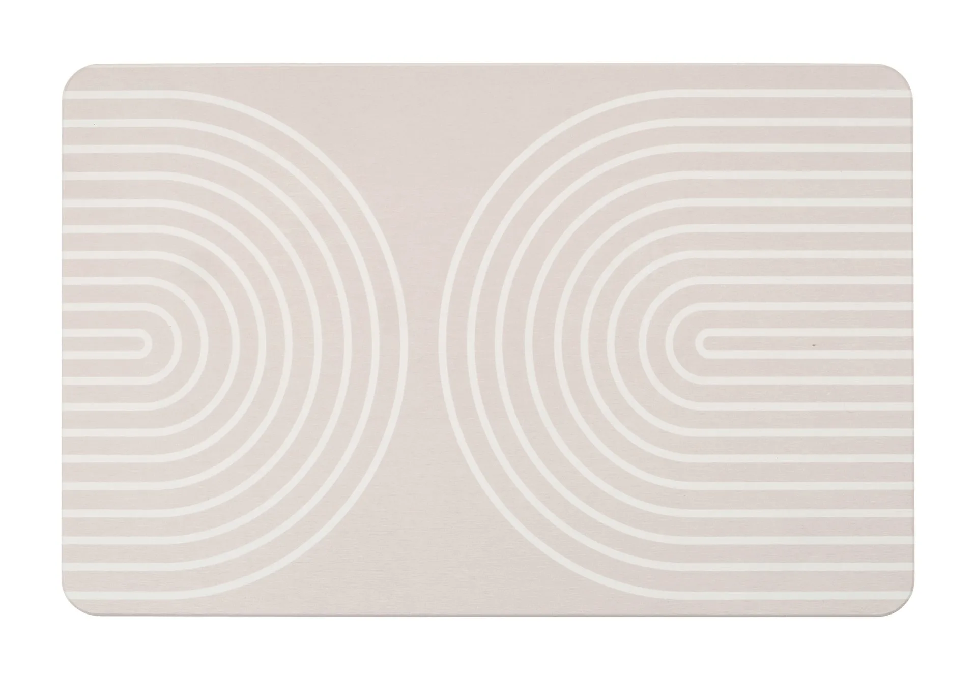 WENKO NAZCA Badematte 60 x 39 cm, Grau, aus natürlichem Diatomit
