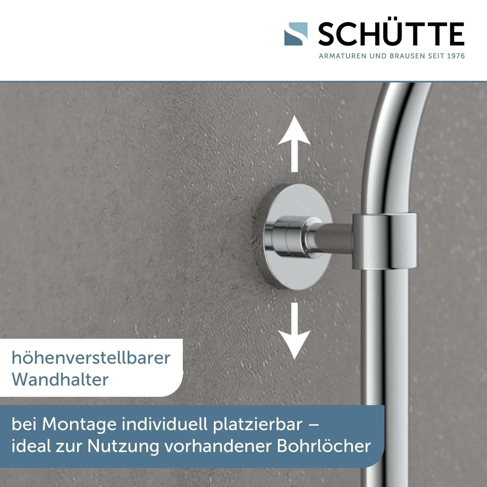 SCHÜTTE MADURA FRESH Überkopf-Brauseset, Chrom, mit Thermostat