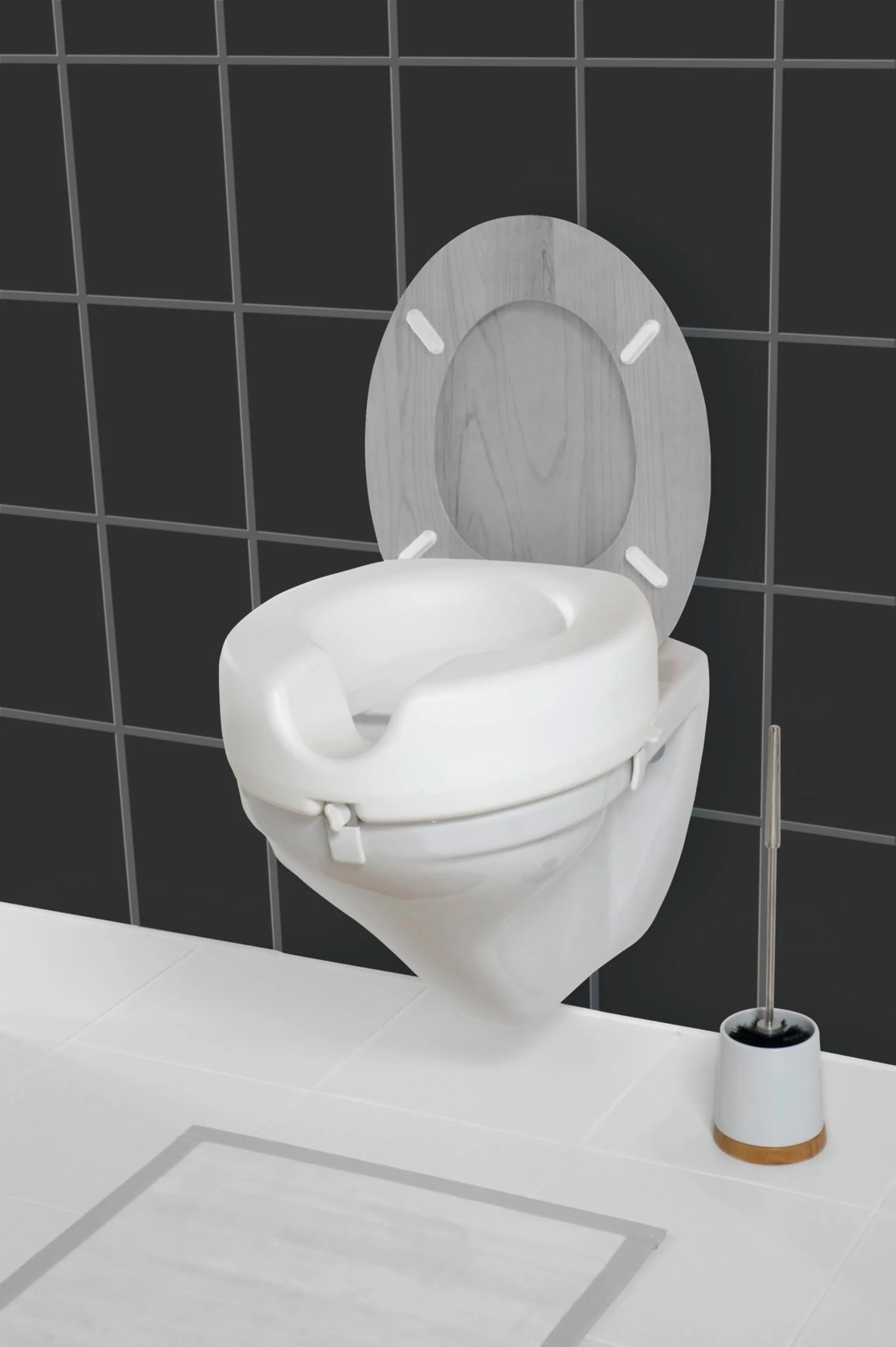 WENKO SECURA WC Sitz-Erhöhung, Weiß, 150 kg Tragkraft
