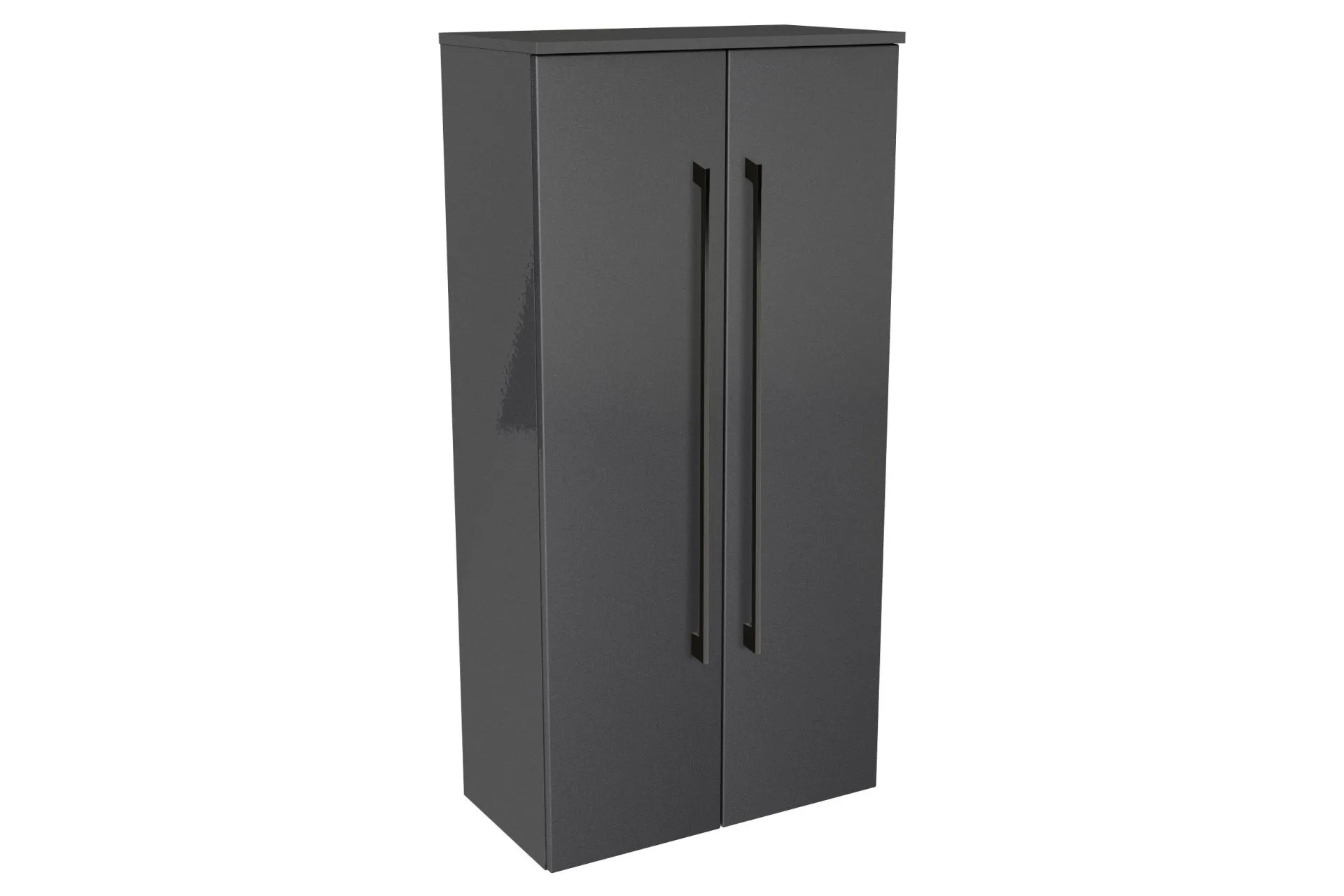 LANZET Doppel Midischrank 60 cm breit, Anthrazit