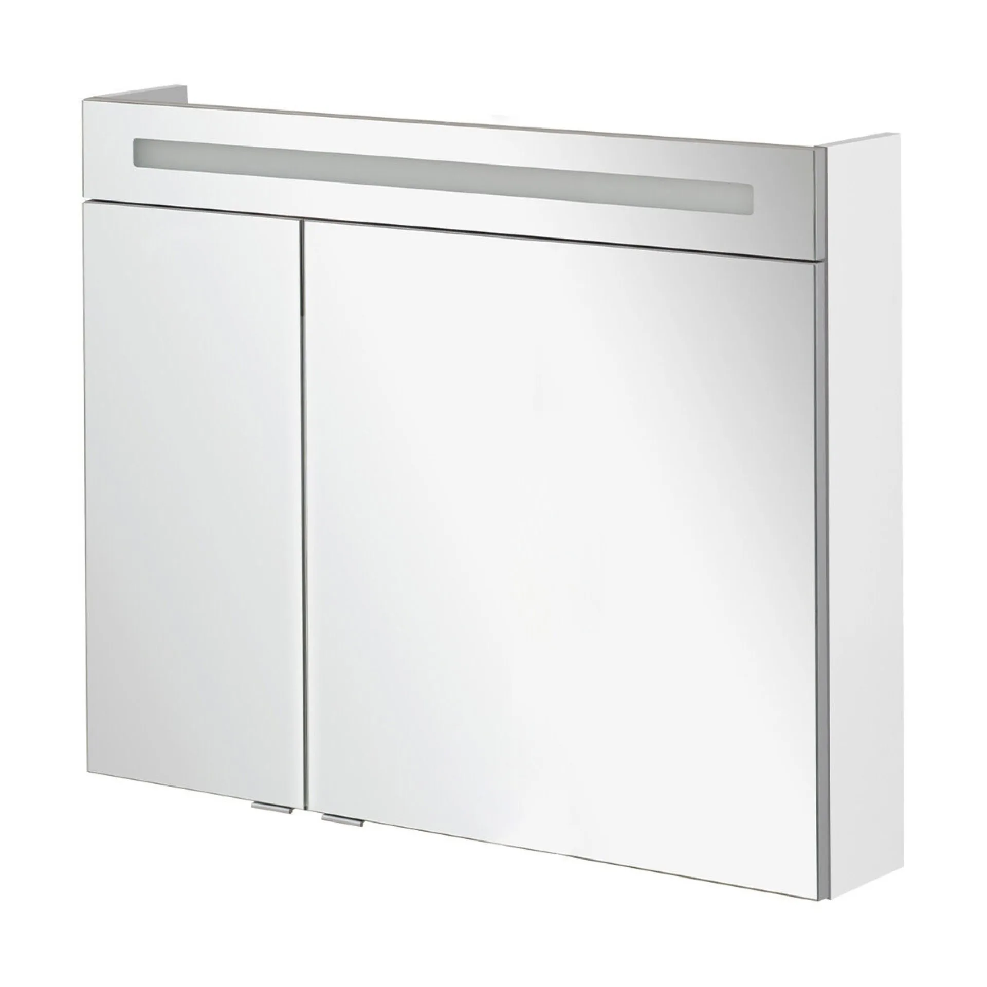FACKELMANN B.CLEVER LED Spiegelschrank 90 cm breit, Weiß