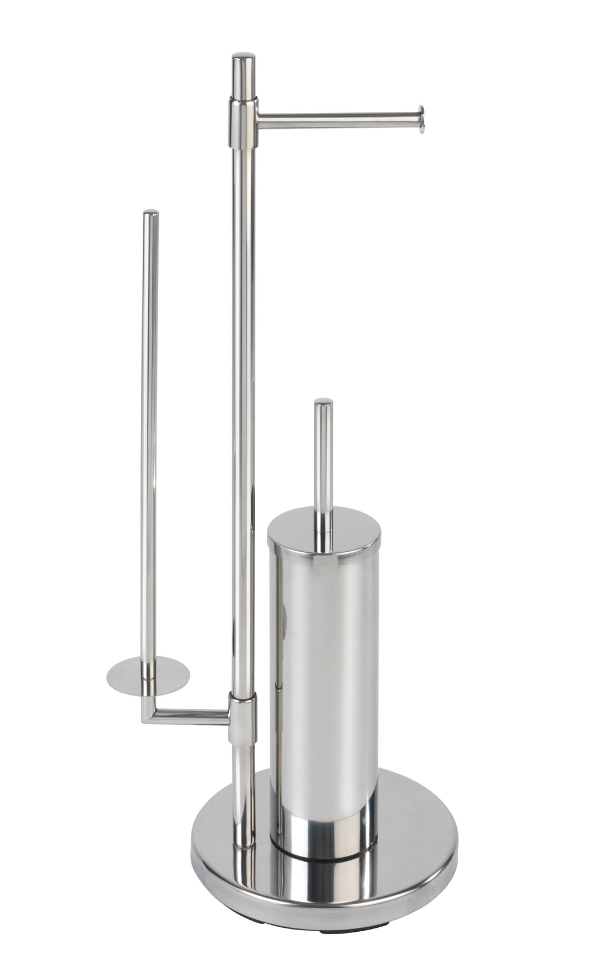 WENKO UNIVERSALO NEO Toilettenpapierhalter, mit WC-Garnitur, Chrom, stehend