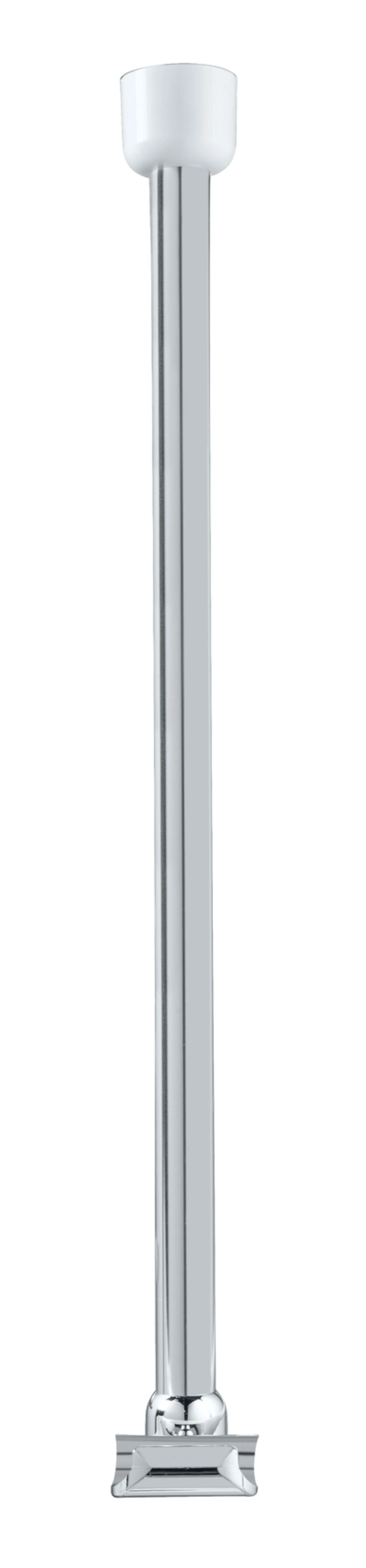 WENKO Deckenstütze für Duschstange 57 cm, Chrom, Aluminium