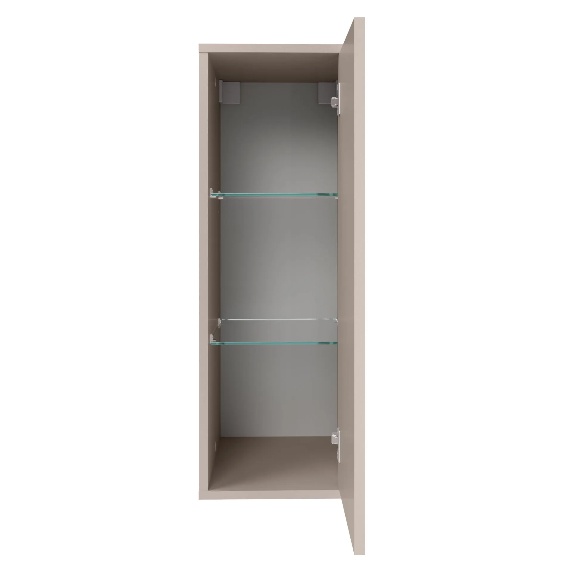 FACKELMANN COMPACT LINE Midischrank 30 cm breit, Grau
