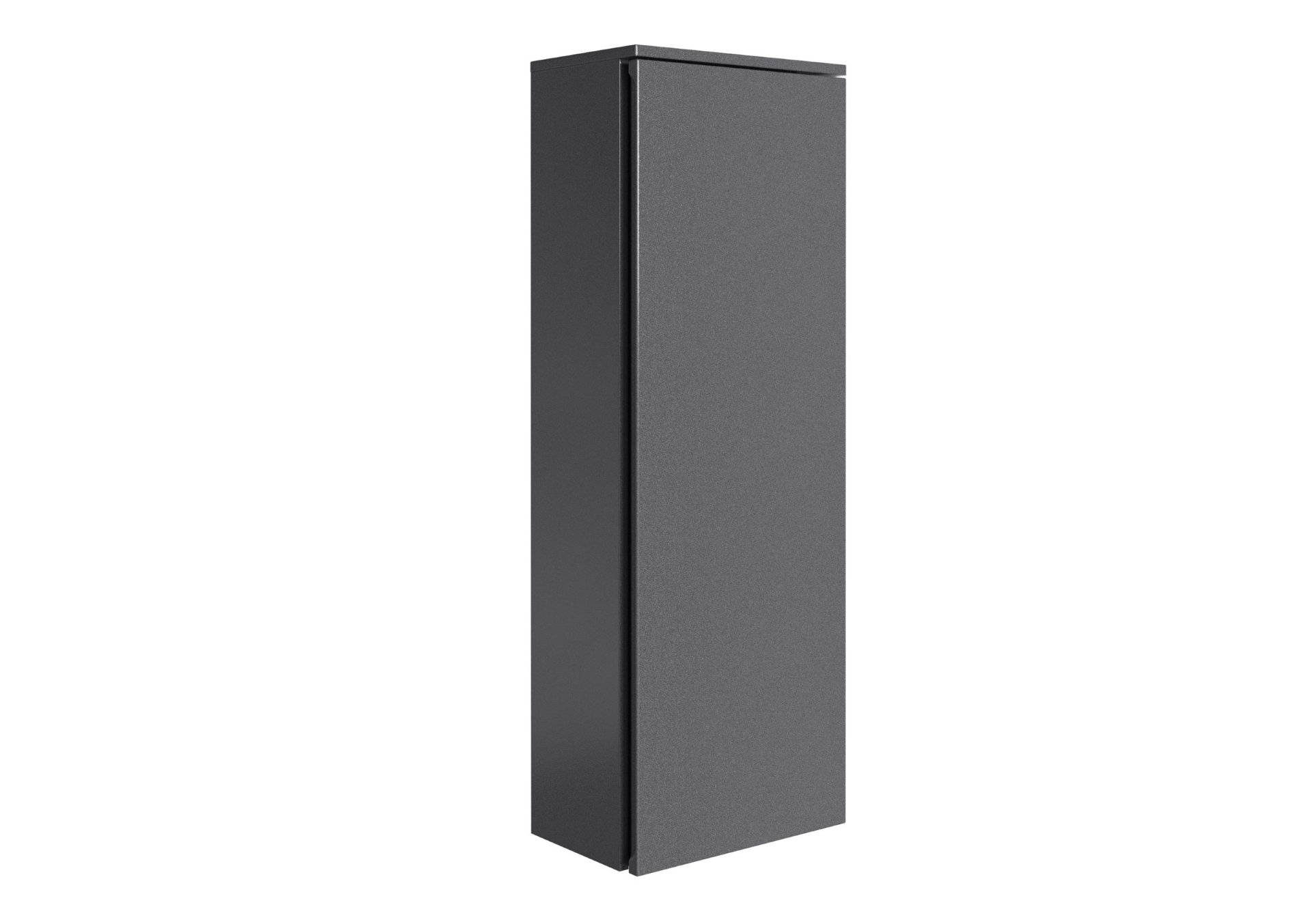 Lanzet Kofferschrank 40,5 cm, Schwarz Glanz, rechts