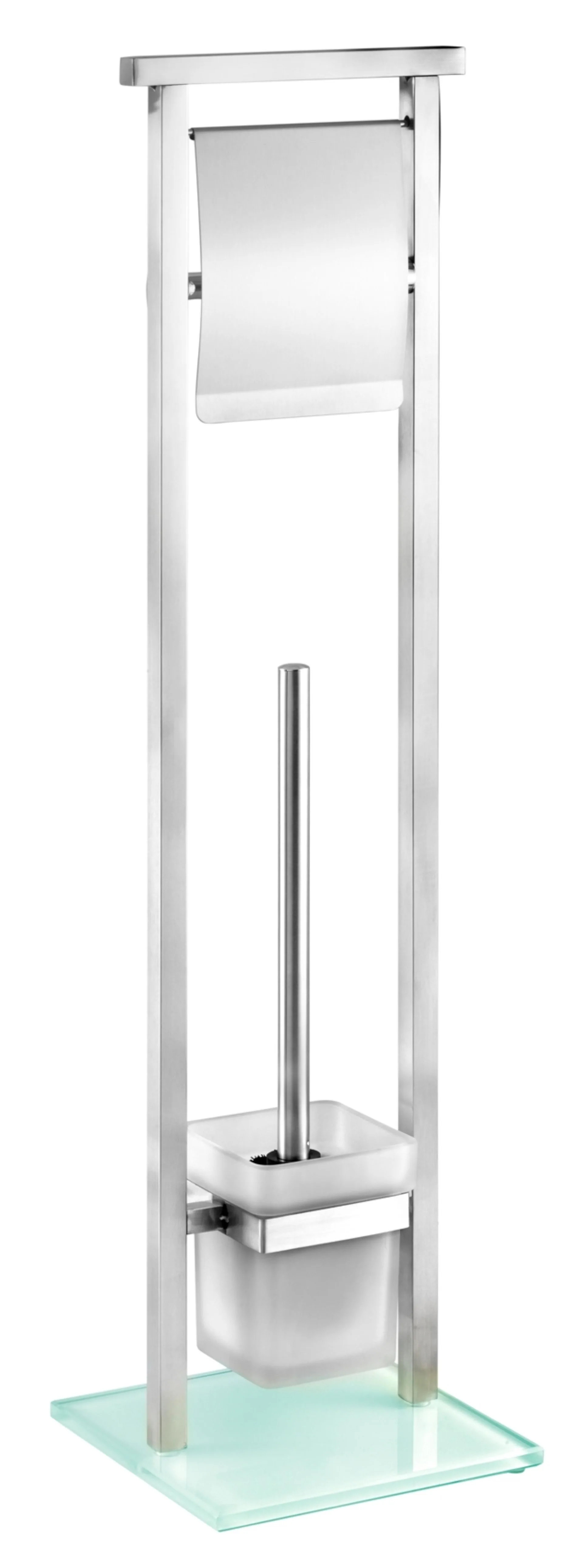 WENKO DEBAR Toilettenpapierhalter, mit WC-Garnitur, stehend