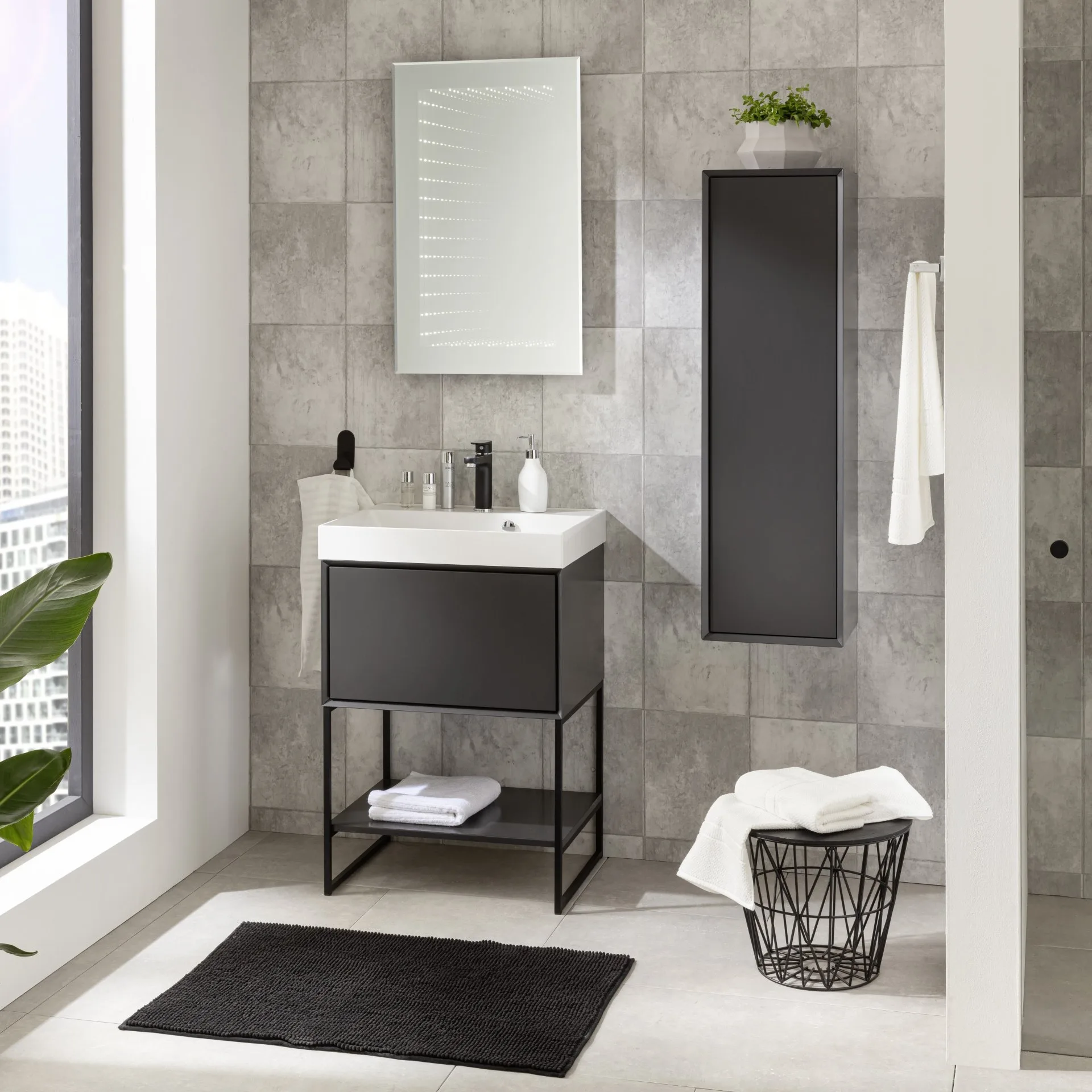 BADEDU INFINITY LED Spiegel 80 cm breit