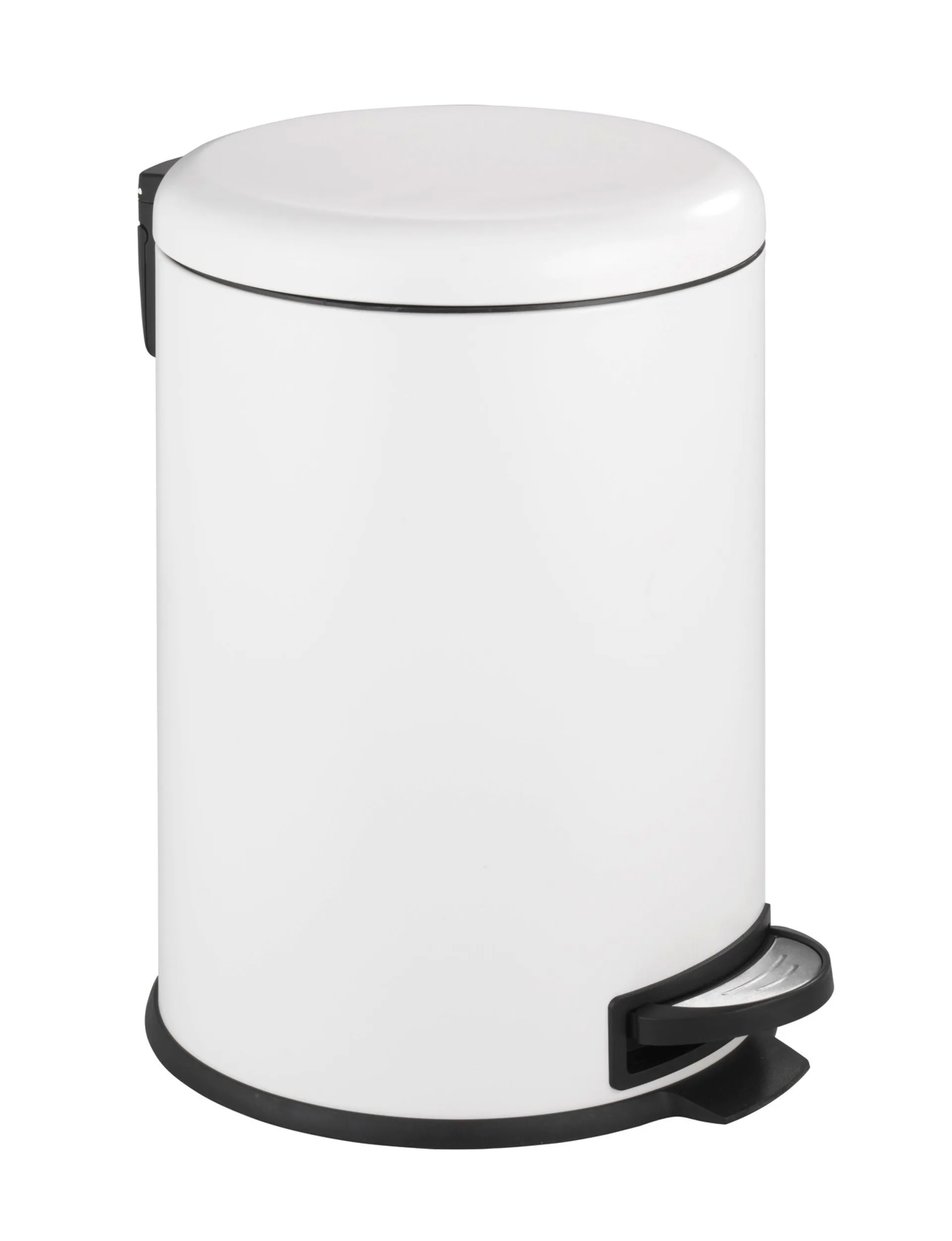 WENKO Leman Mülleimer 20 Liter, Weiß, Easy Close