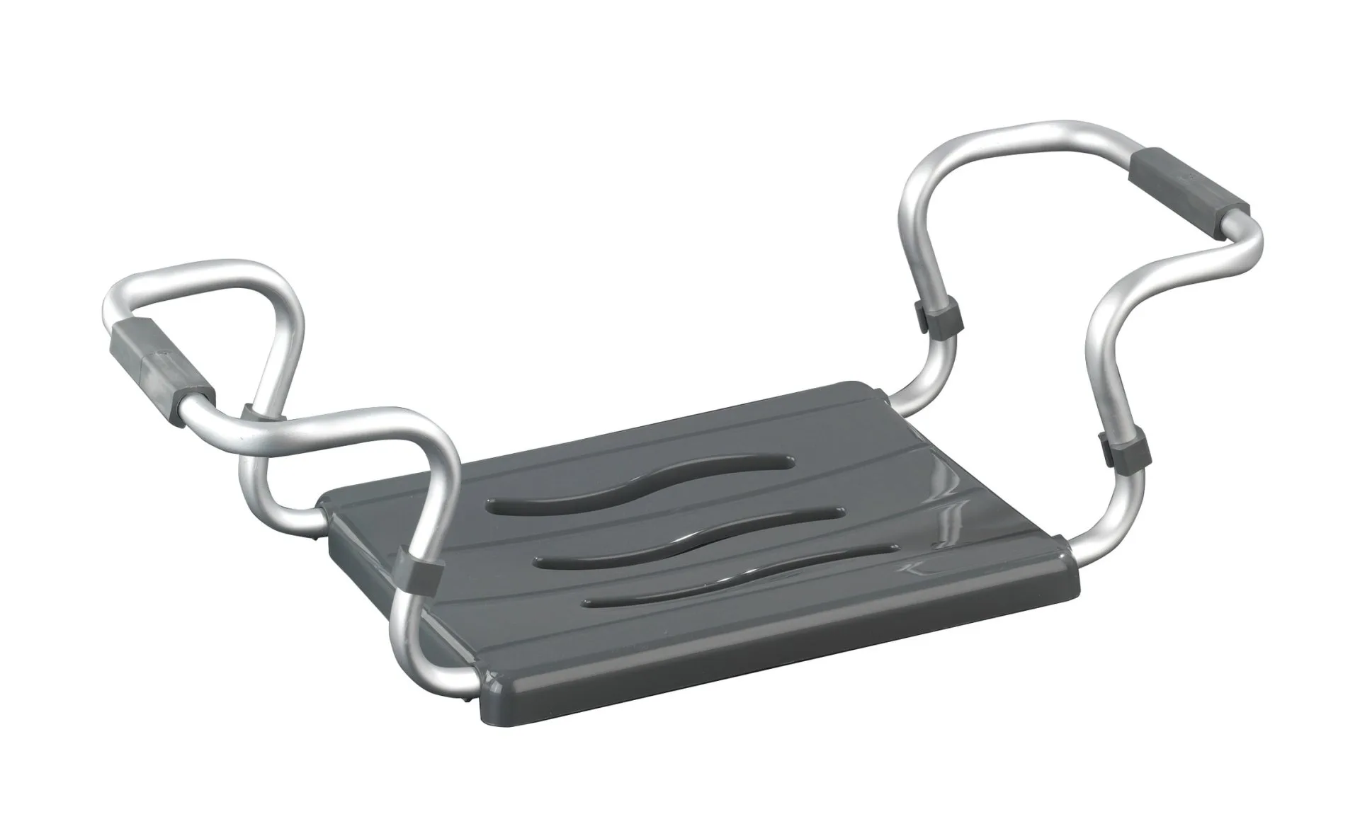 WENKO SECURA Badewannensitz, Silber, ausziehbar, 150 kg Tragkraft