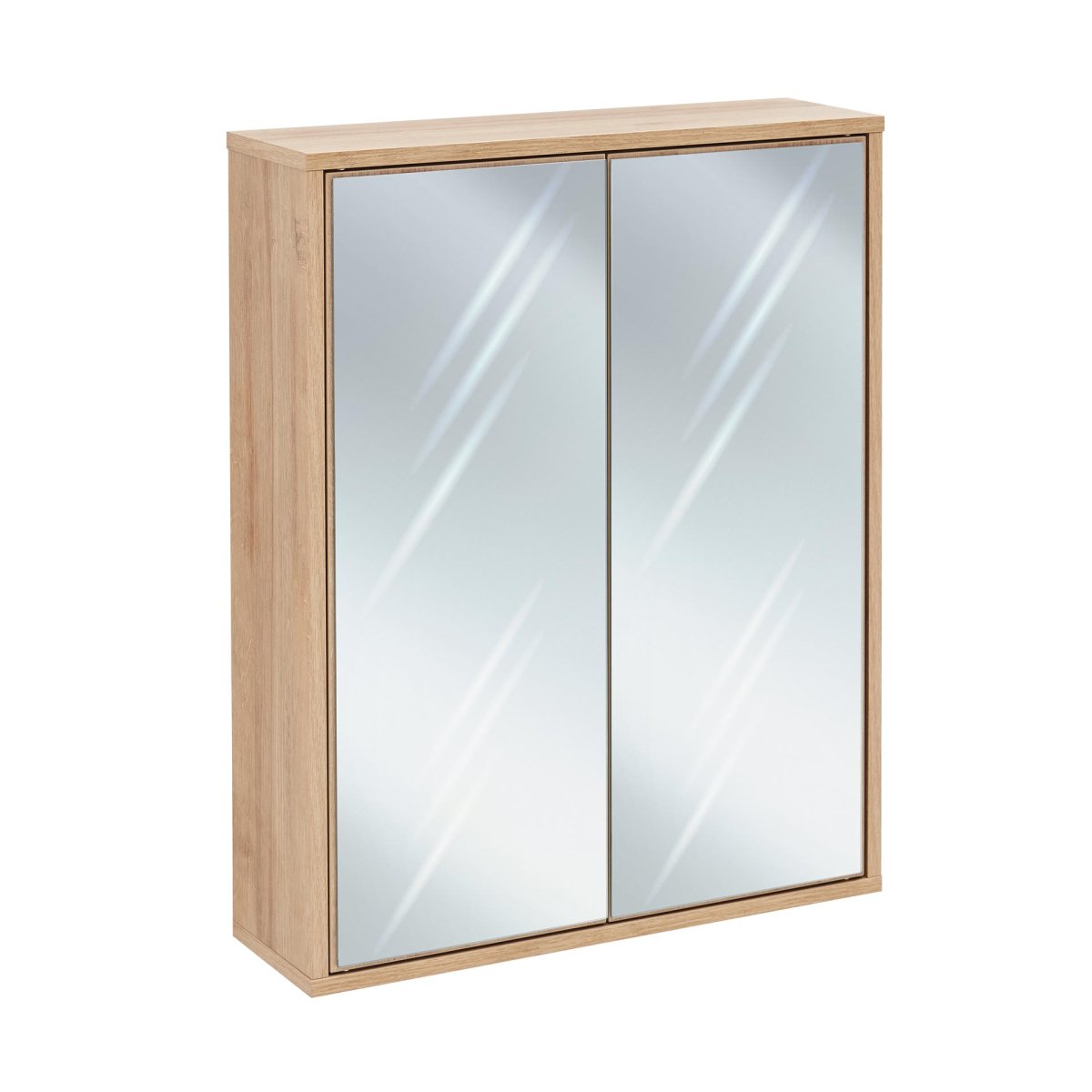 Fackelmann FINN Spiegelschrank 60 cm, Braun hell