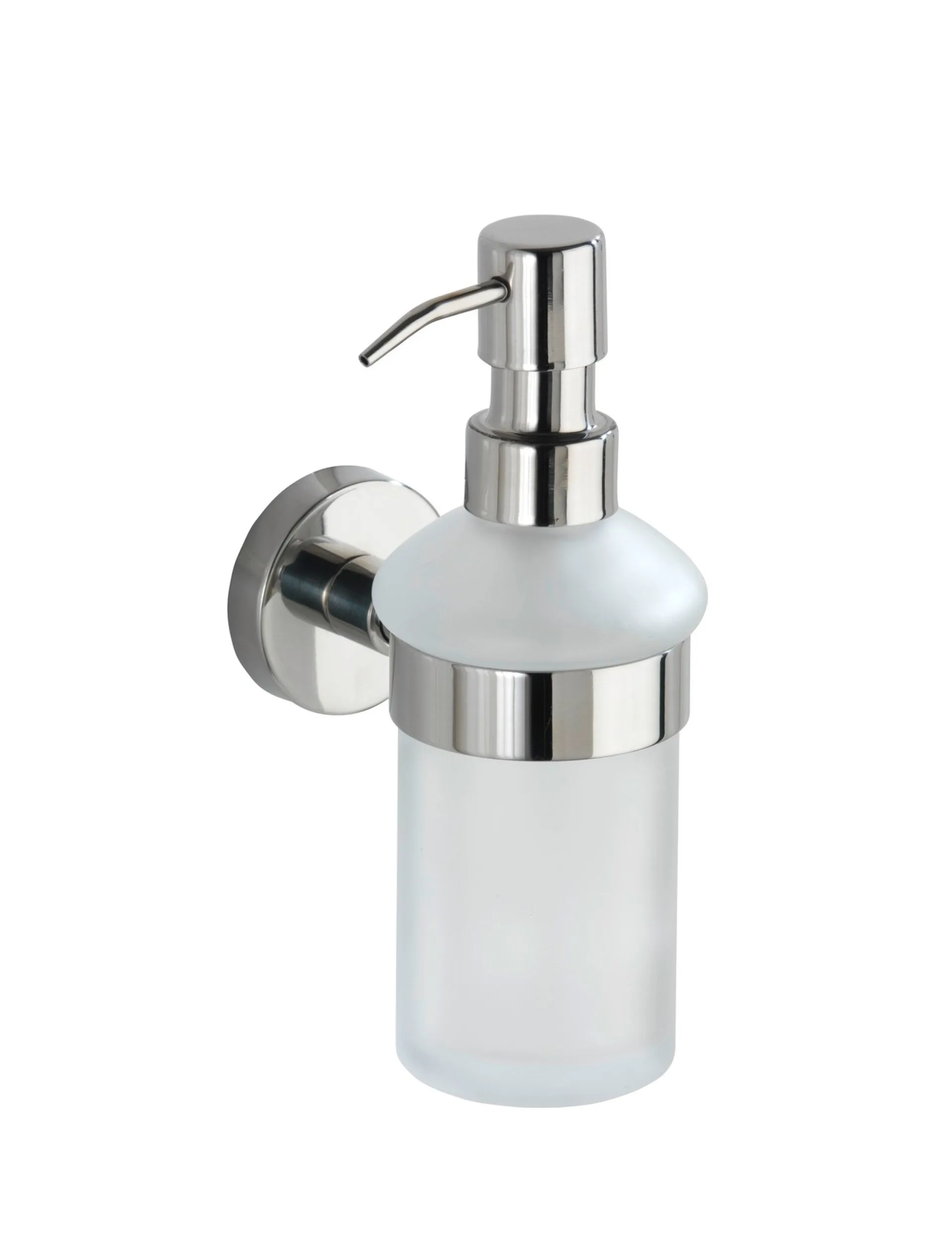 WENKO BOSIO SHINE Seifenspender 200 ml, Edelstahl rostfrei