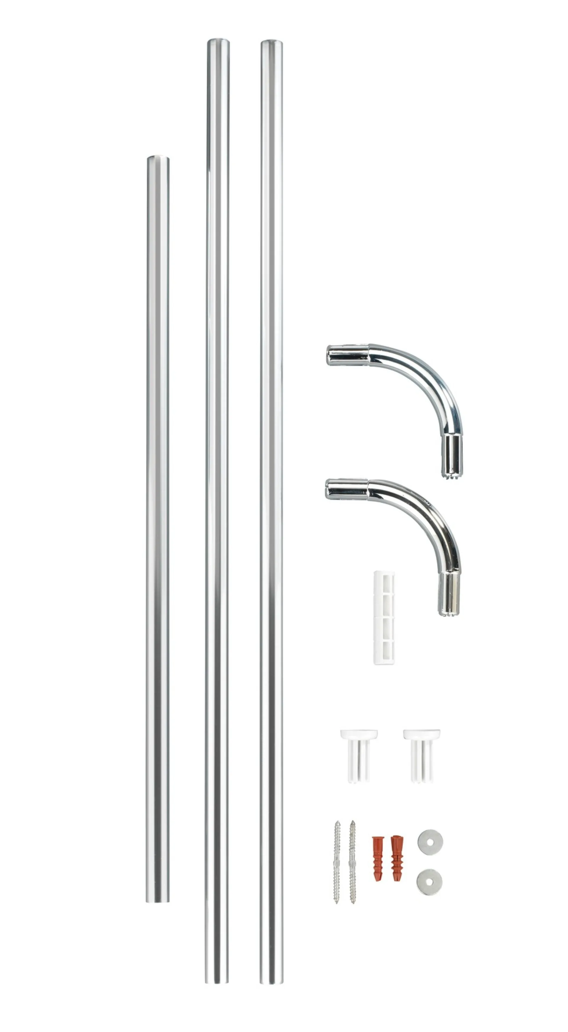 WENKO UNIVERSAL Winkelstange, Chrom