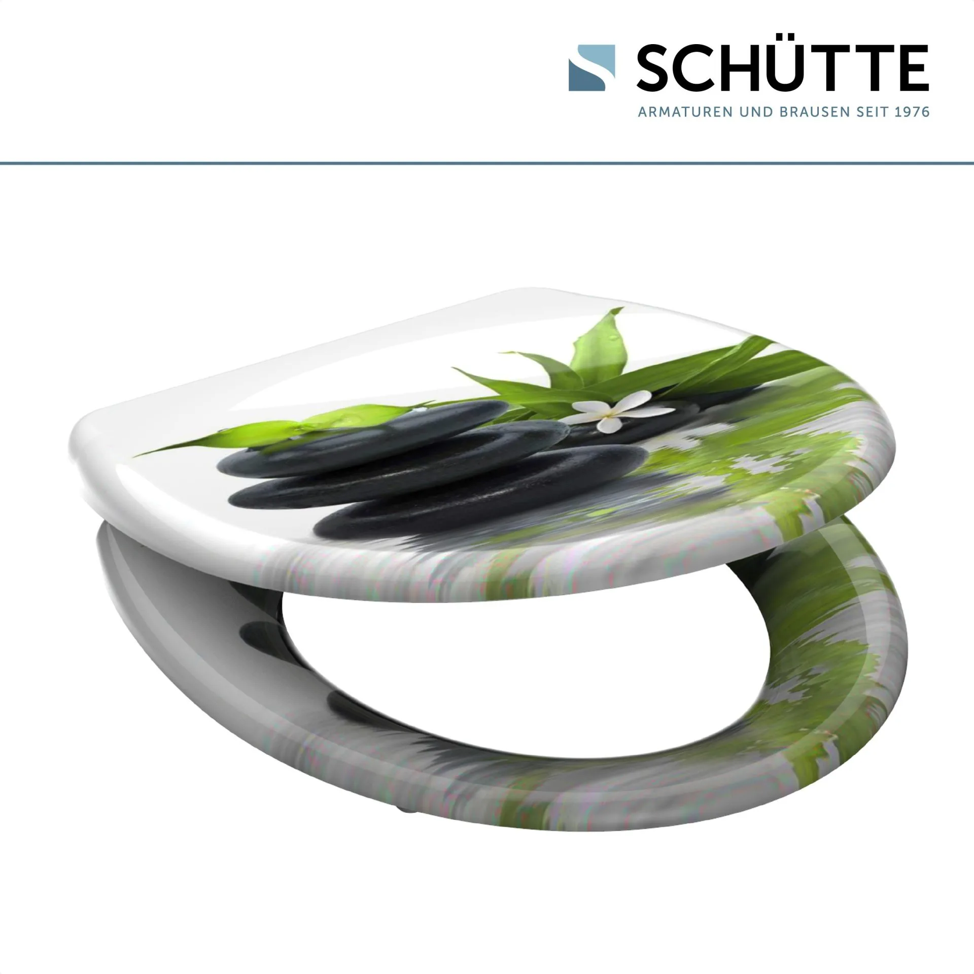 SCHÜTTE JASMIN WC-Sitz, Kunststoff, mit Absenkautomatik und Schnellverschluss