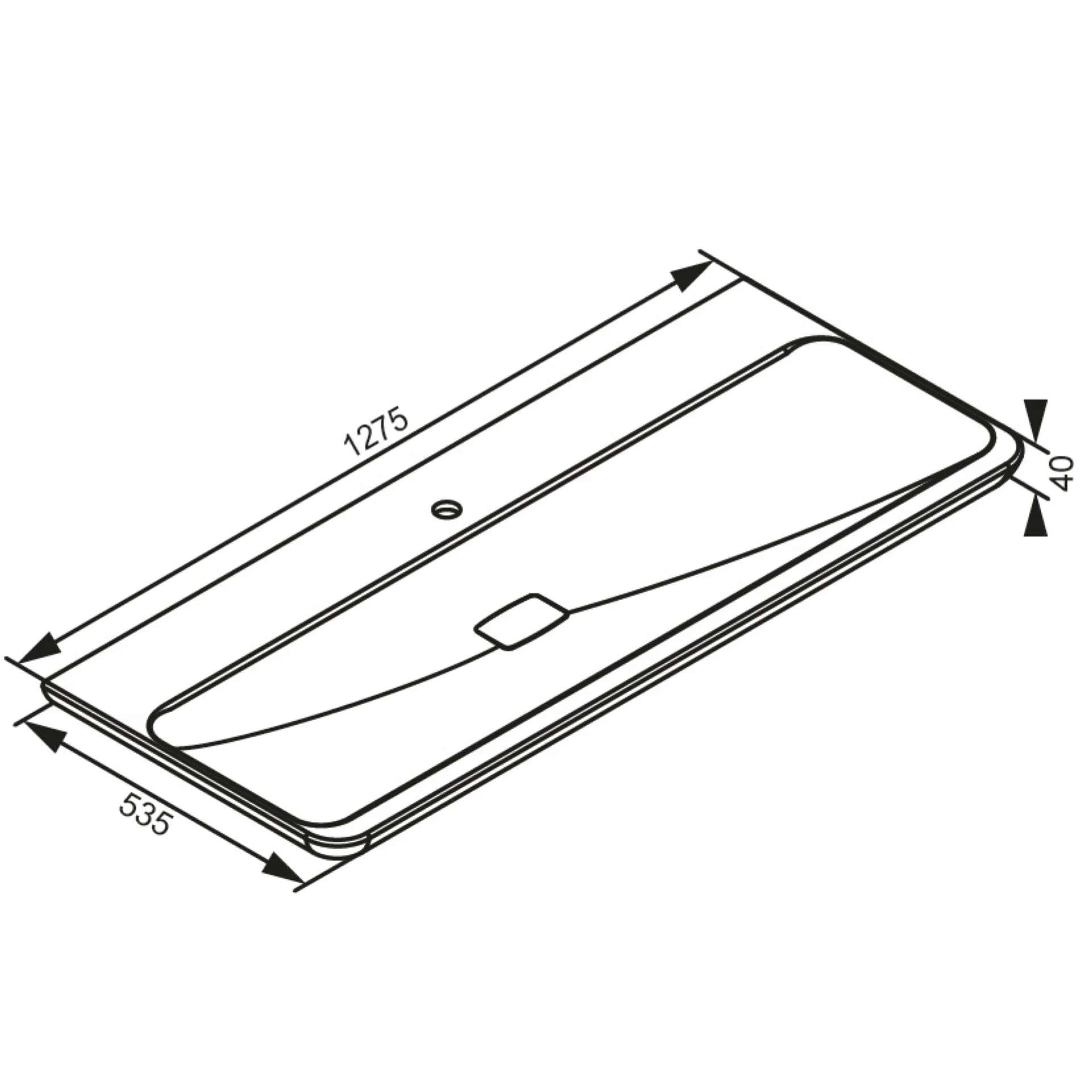 LANZET M9 Waschbecken mit Unterschrank 130 cm breit, Anthrazit Holzoptik, Waschbecken Gussmarmor Weiß + Waschbeckenbeleuchtung