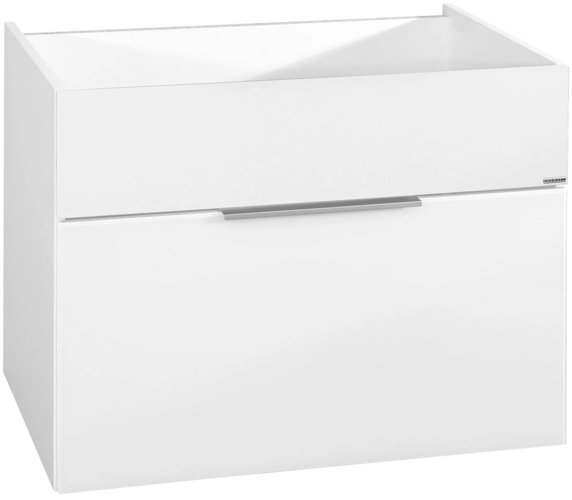 FACKELMANN KARA Waschbeckenunterschrank 80 cm breit, Weiß, 1 Schublade
