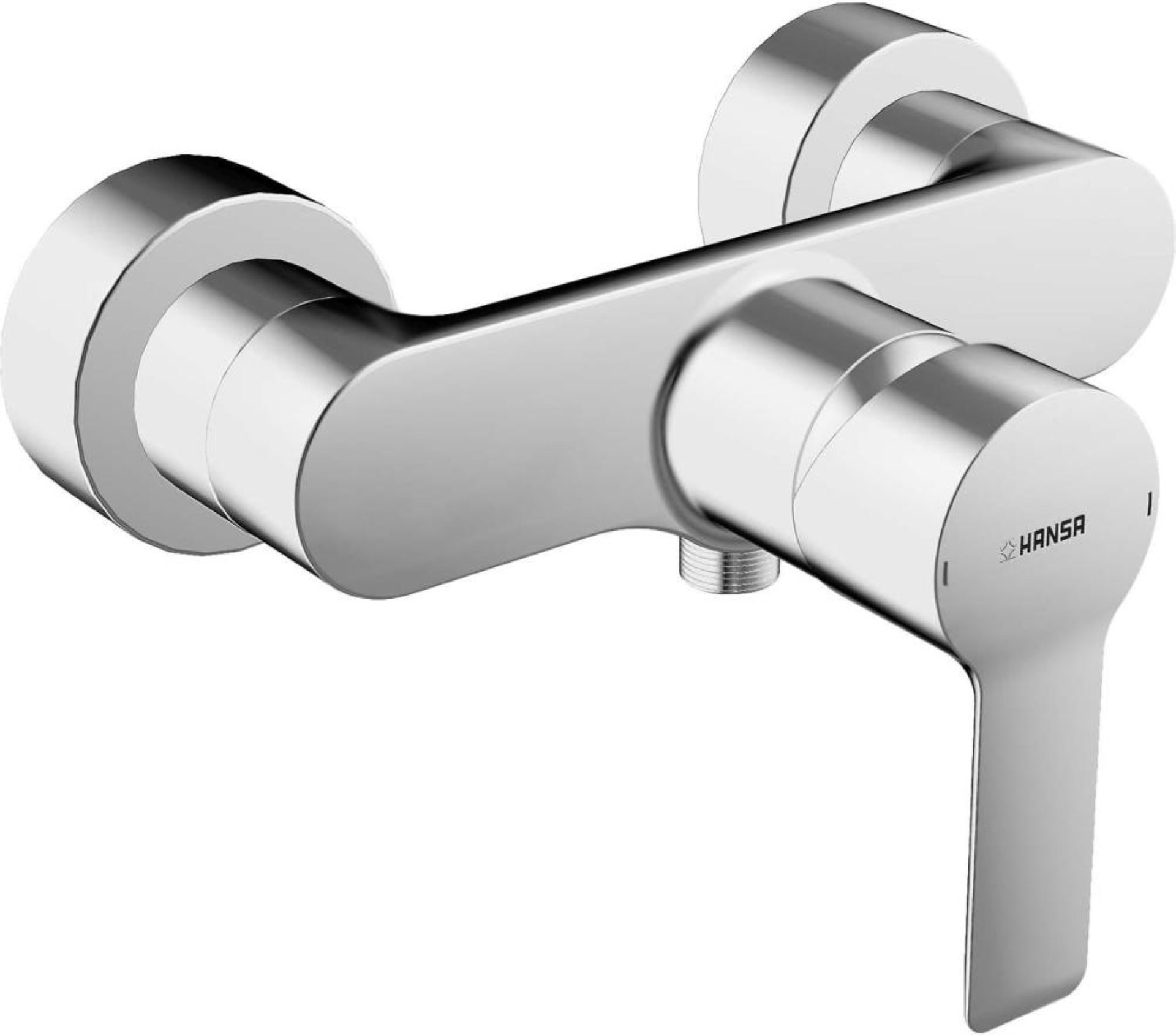 HANSA HANSALIGNA, Duscharmatur, Chrom, zur Wandmontage