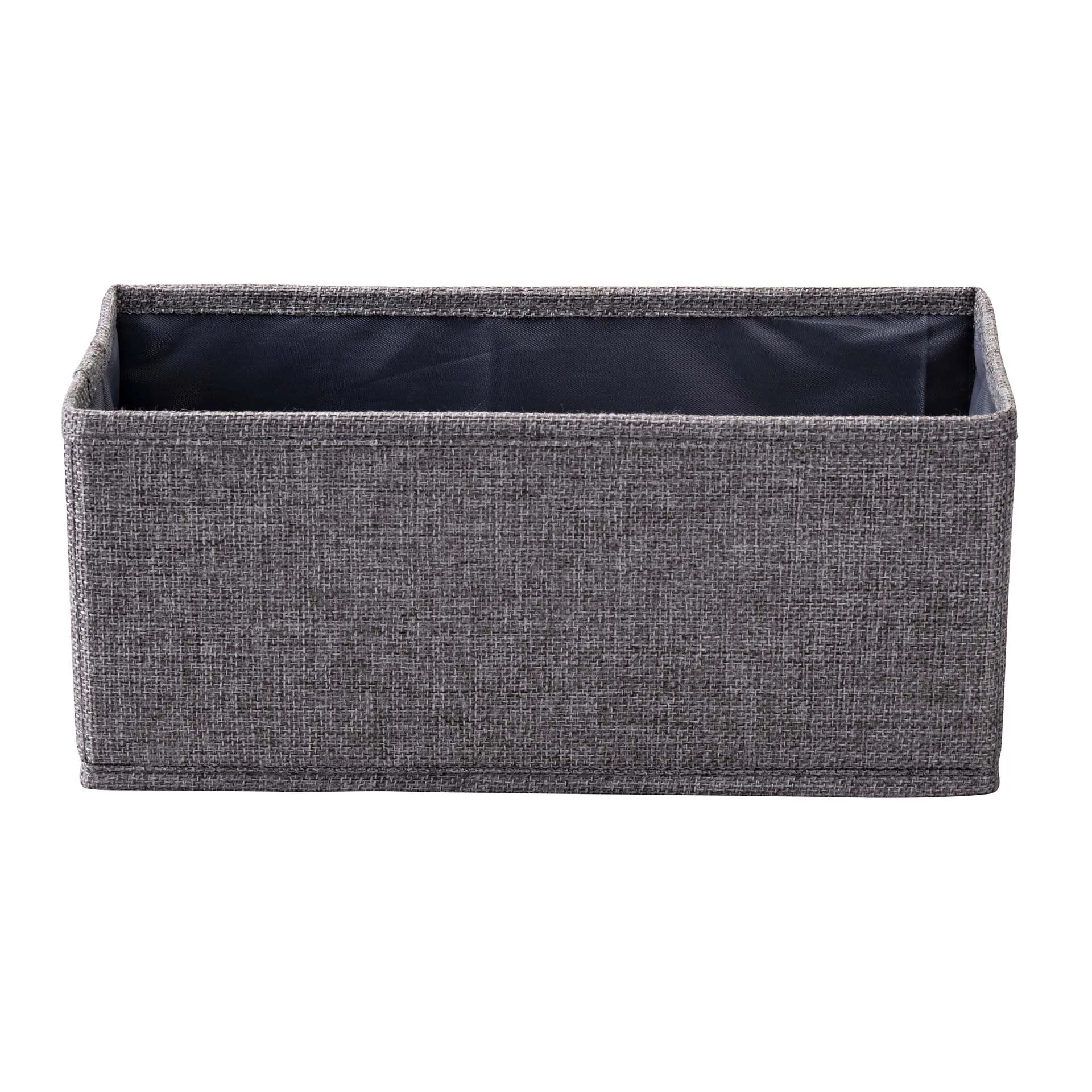FACKELMANN Aufbewahrungskorb 28 cm breit, Grau, faltbar