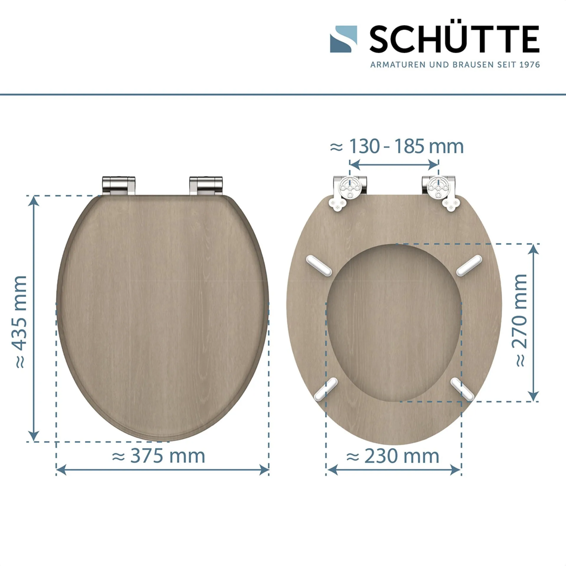 Schütte MODERN WOOD WC-Sitz, mit Absenkautomatik
