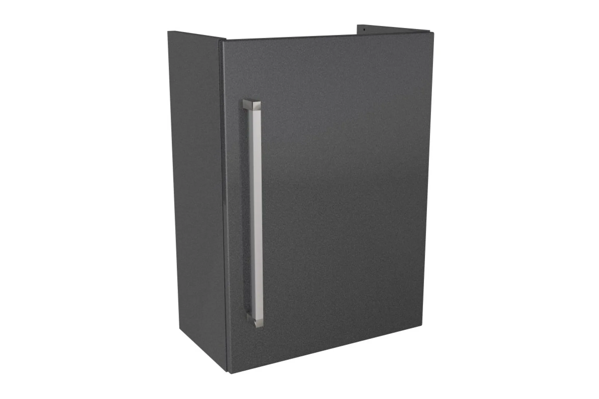 LANZET K3 Waschbeckenunterschrank Gäste WC 44 cm breit, Anthrazit, Türanschlag rechts