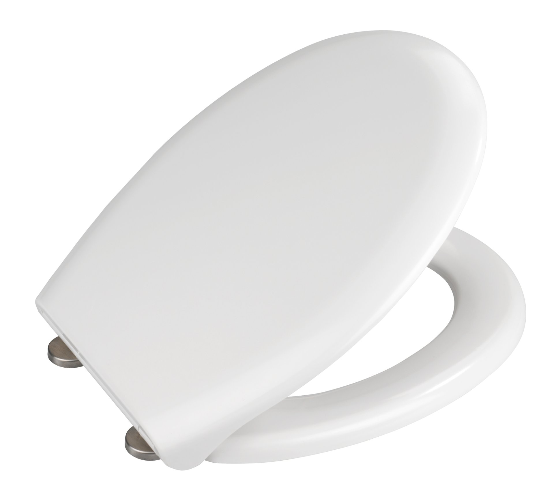 WENKO RIETI WC-Sitz, Weiß, Duroplast, mit Absenkautomatik