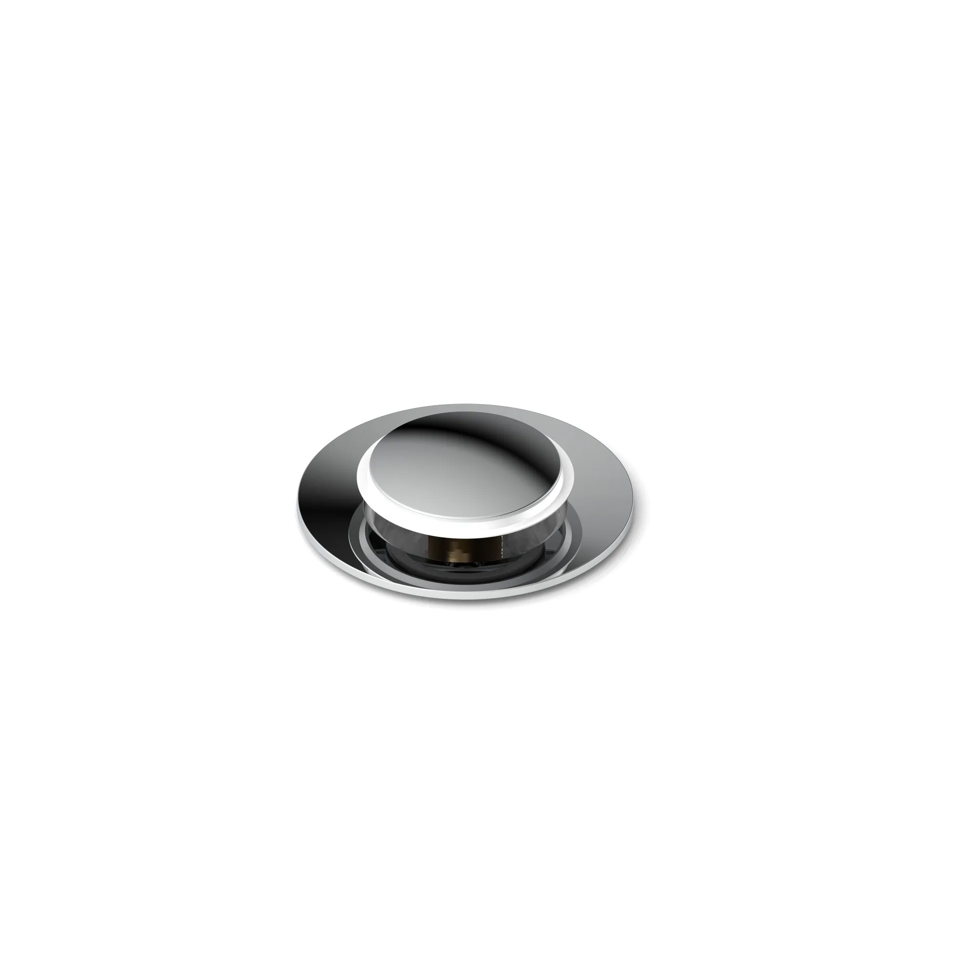 SCHÜTTE Press Exzenter, Chrom, mit Überlauf, 1 1/4"