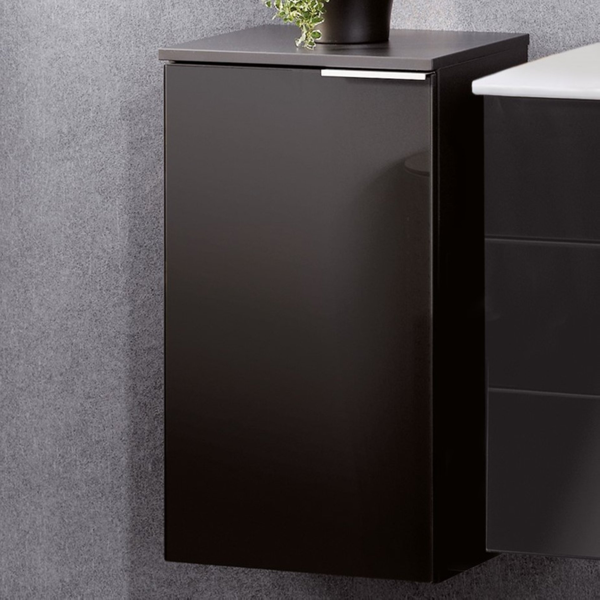 Fackelmann KARA Unterschrank 41 cm, Anthrazit, links