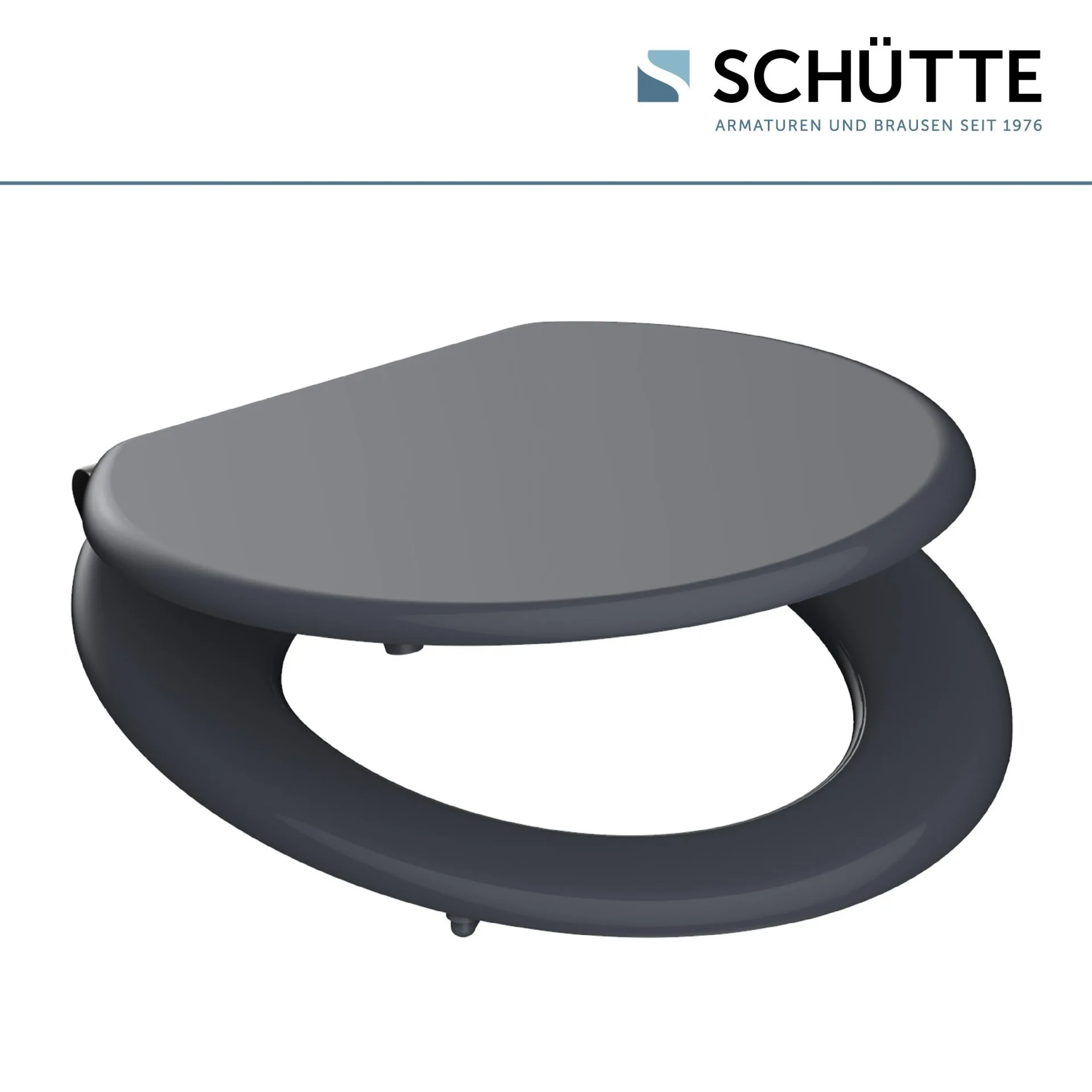 SCHÜTTE SPIRIT ANTHRAZIT WC-Sitz, mit Absenkautomatik