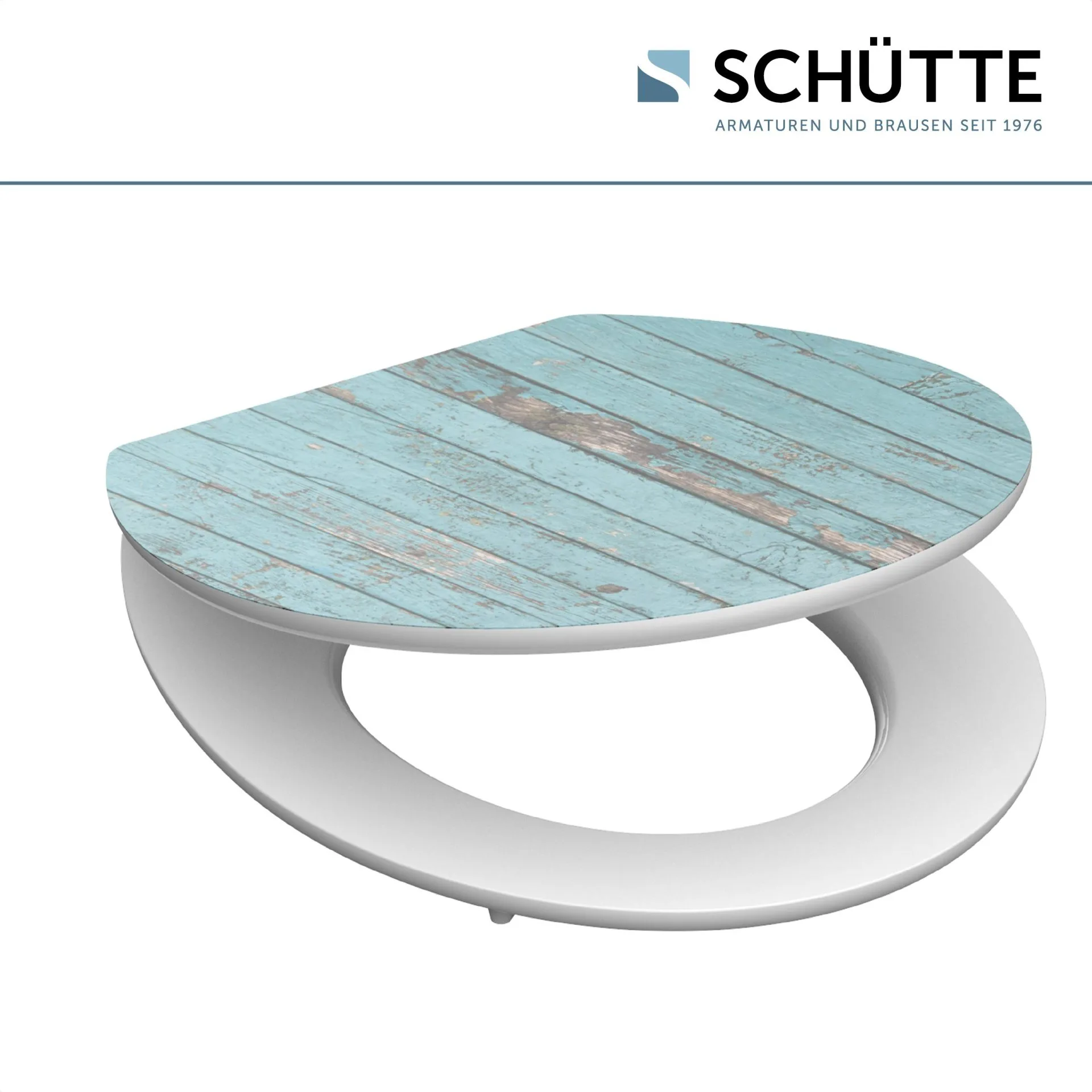 SCHÜTTE BLUE WOOD WC-Sitz, MDF HG, mit Absenkautomatik