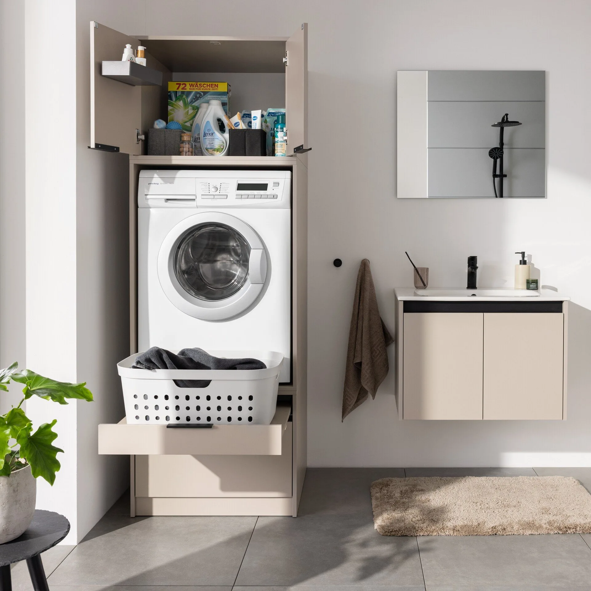 FACKELMANN Aufsatzschrank S 65 cm breit, Grau