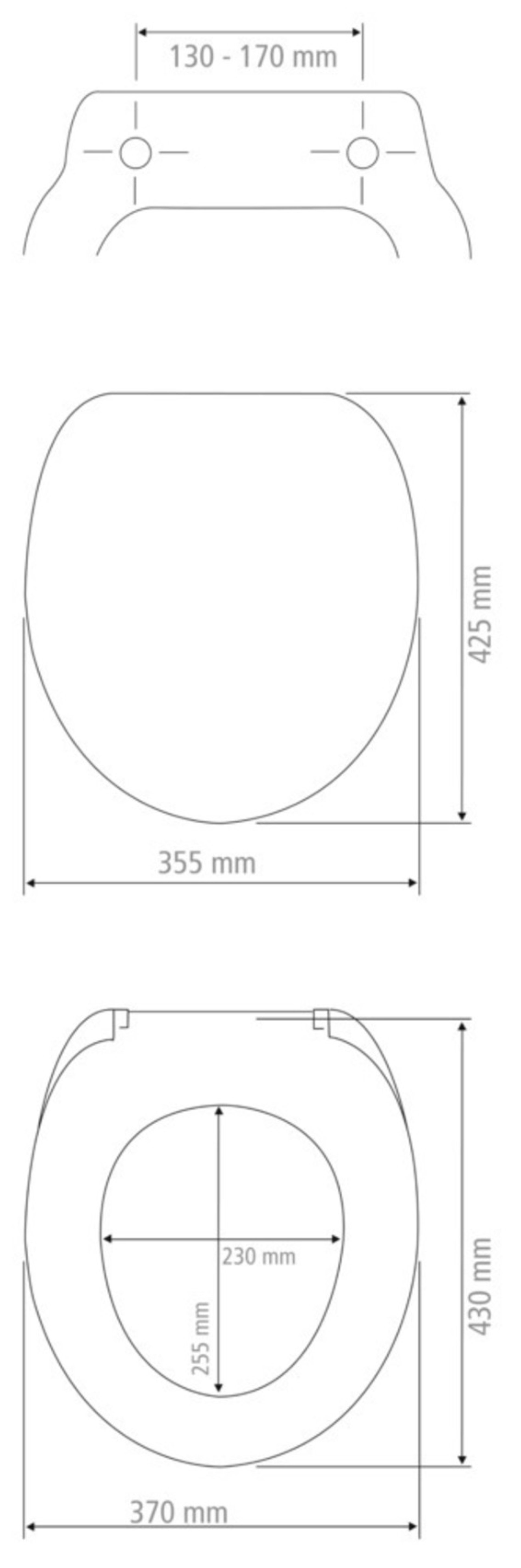 WENKO PIOPPO WC-Sitz, Weiß/Grün, aus MDF