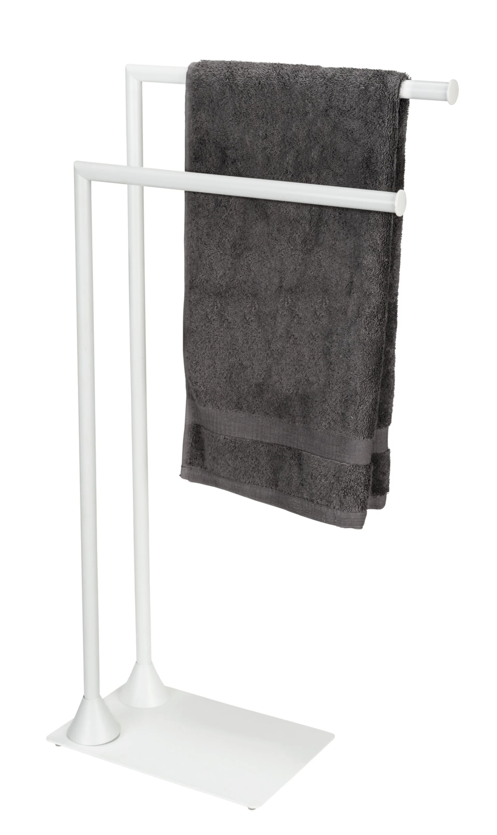 WENKO HELLA Handtuchhalter, Weiß matt, stehend