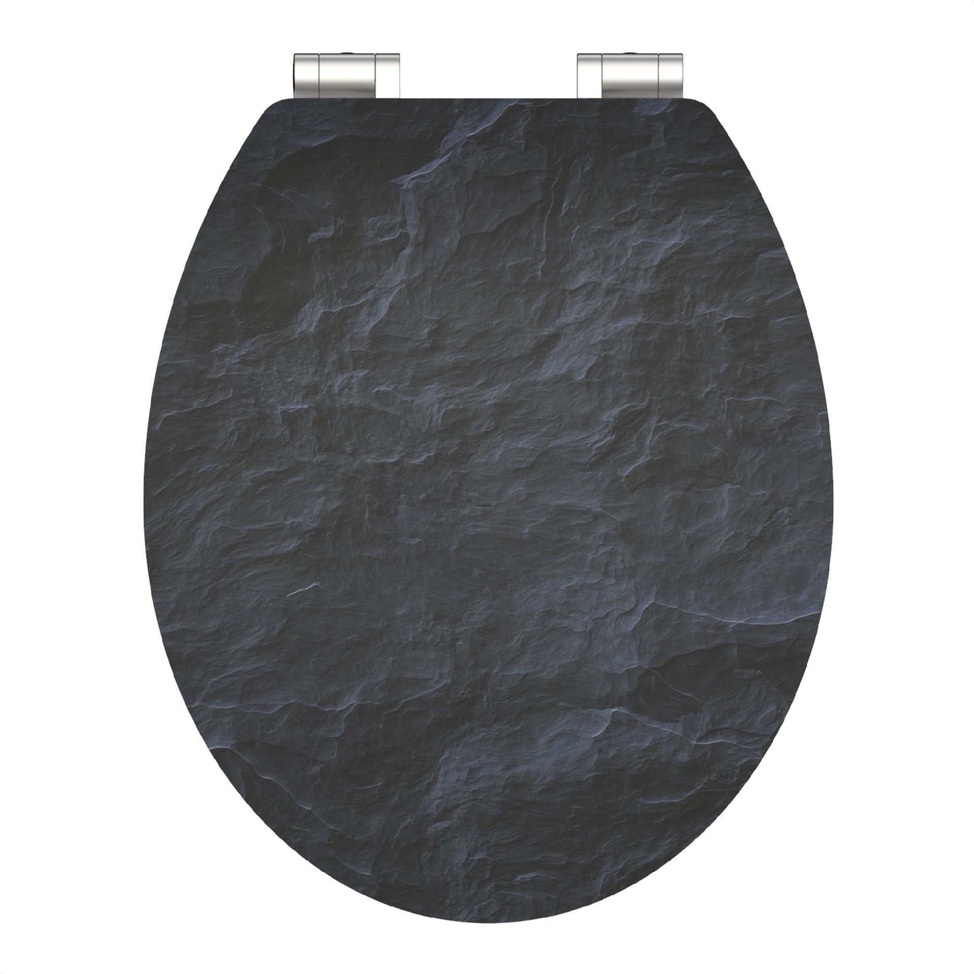 SCHÜTTE BLACK STONE WC-Sitz, MDF HG, mit Absenkautomatik