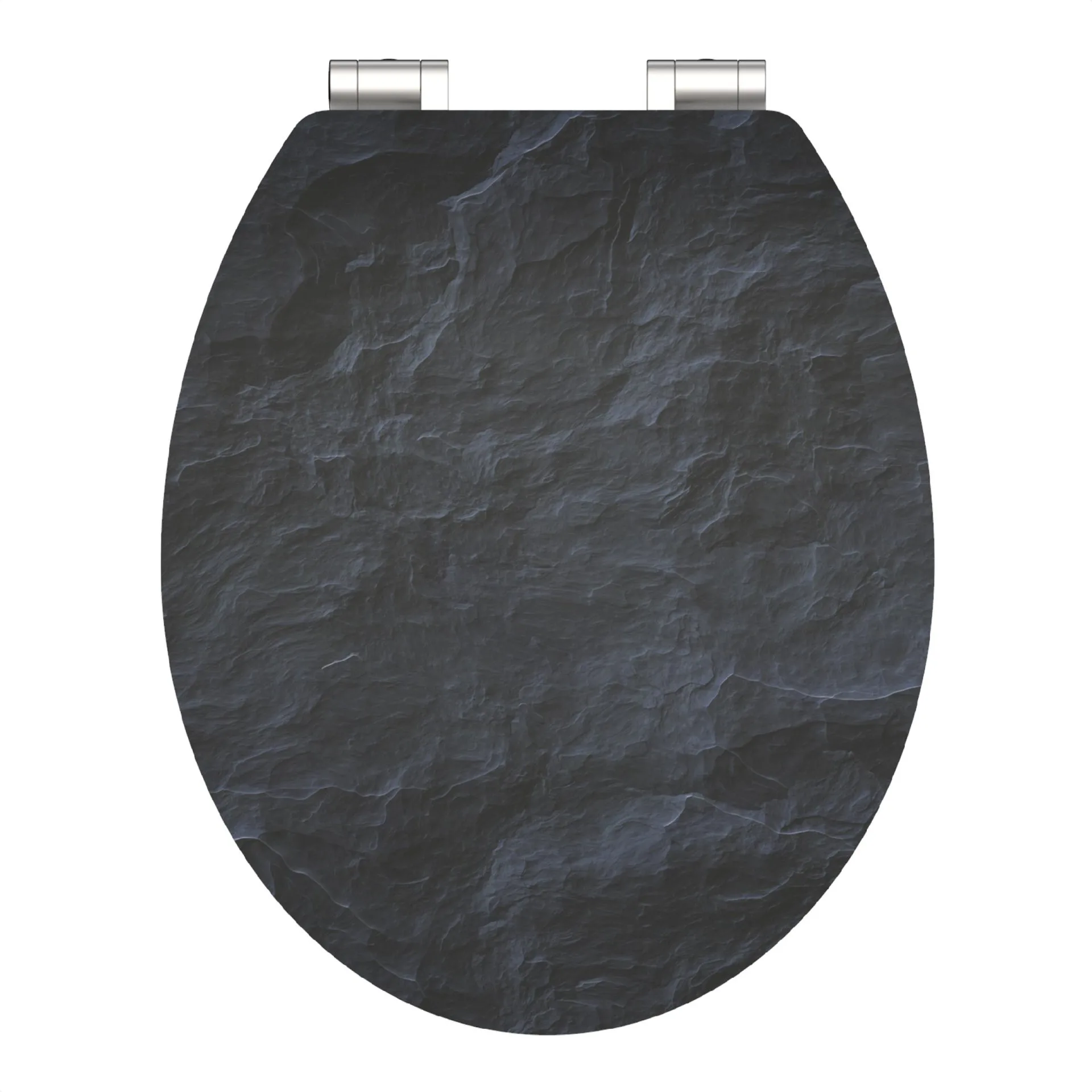 SCHÜTTE BLACK STONE WC-Sitz, MDF HG, mit Absenkautomatik