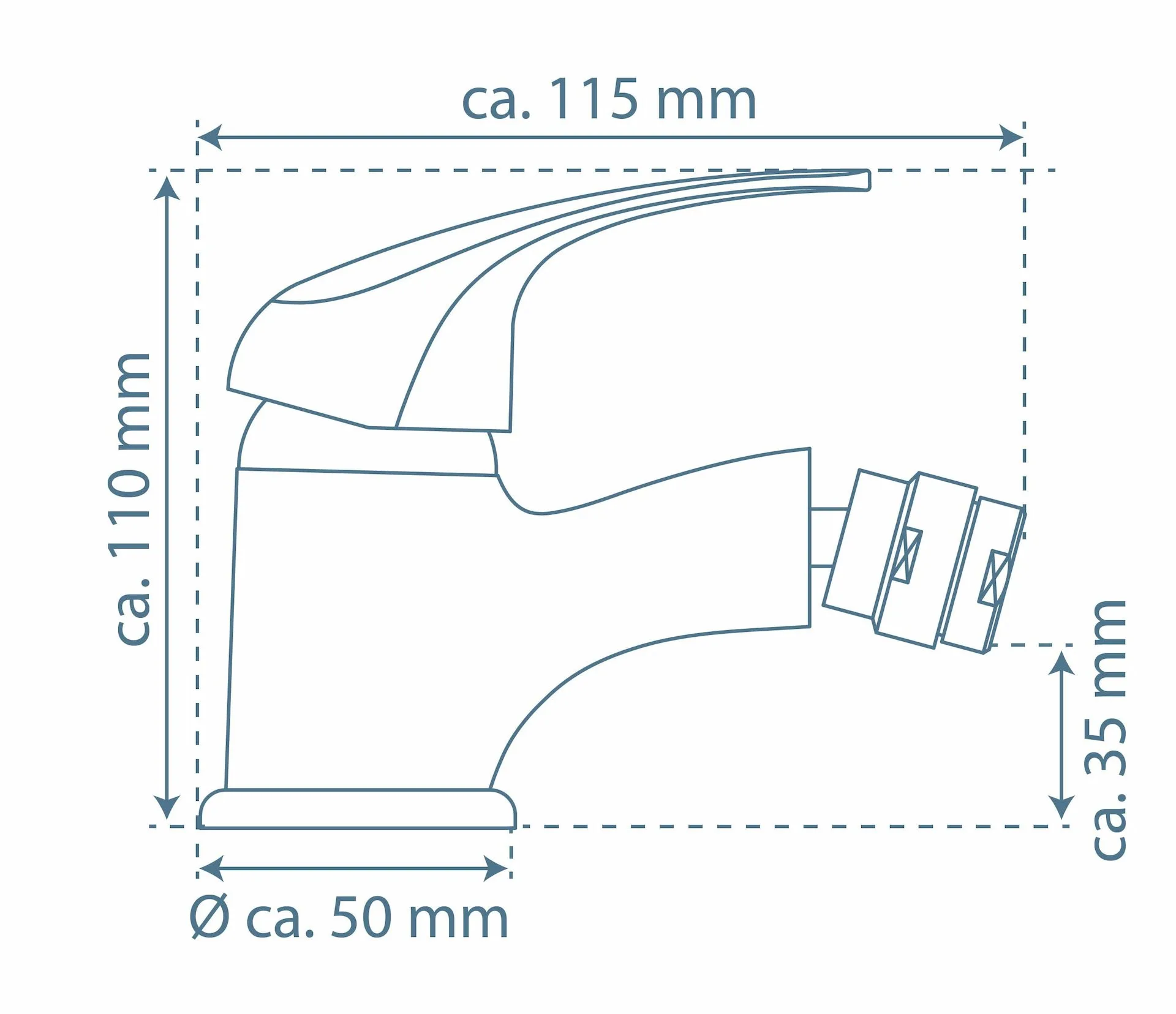 Schütte ATHOS PLUS Bidetarmatur, Chrom
