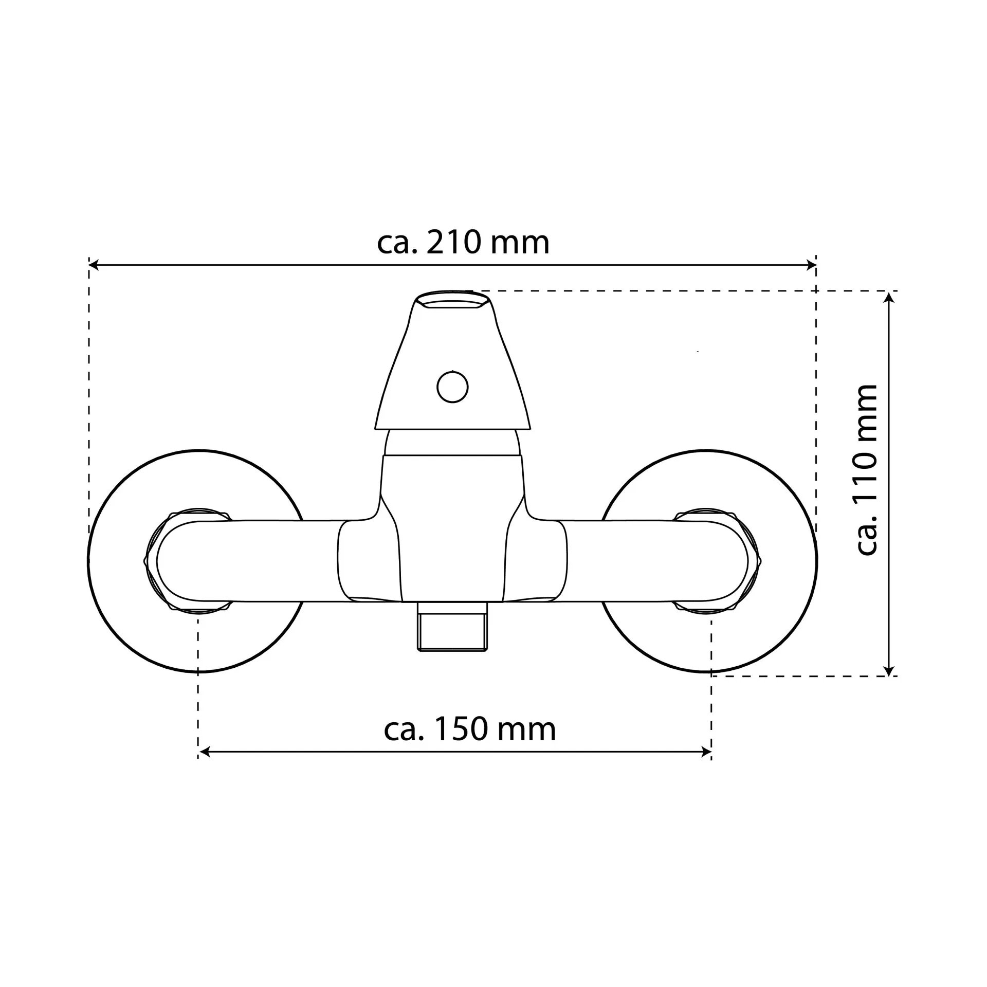 SCHÜTTE ATHOS PLUS Duscharmatur, Chrom