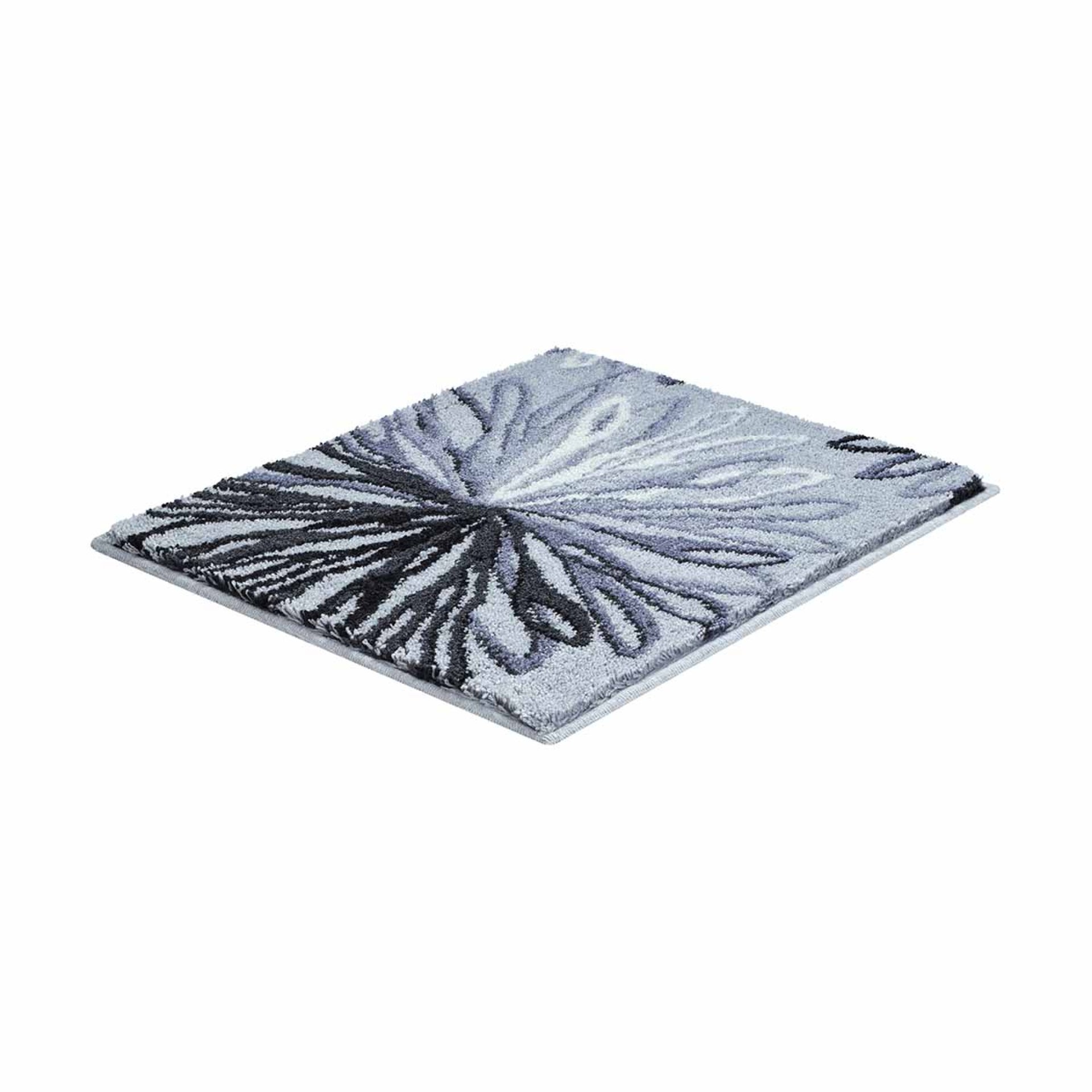 GRUND ART Badematte 50 x 60 cm, Anthrazit/Grau