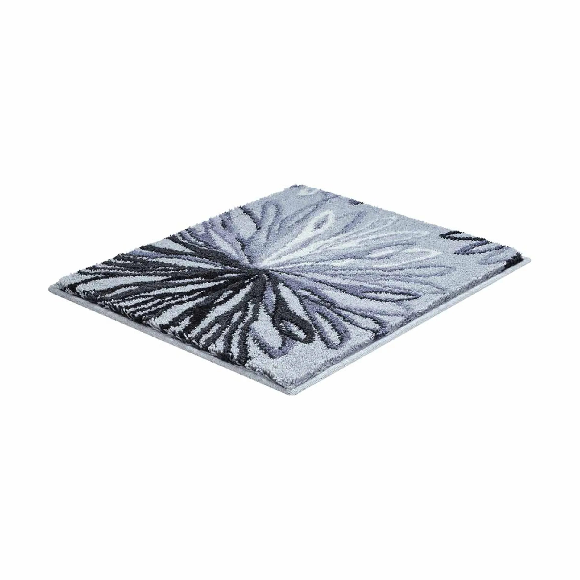 GRUND ART Badematte 50 x 60 cm, Anthrazit/Grau