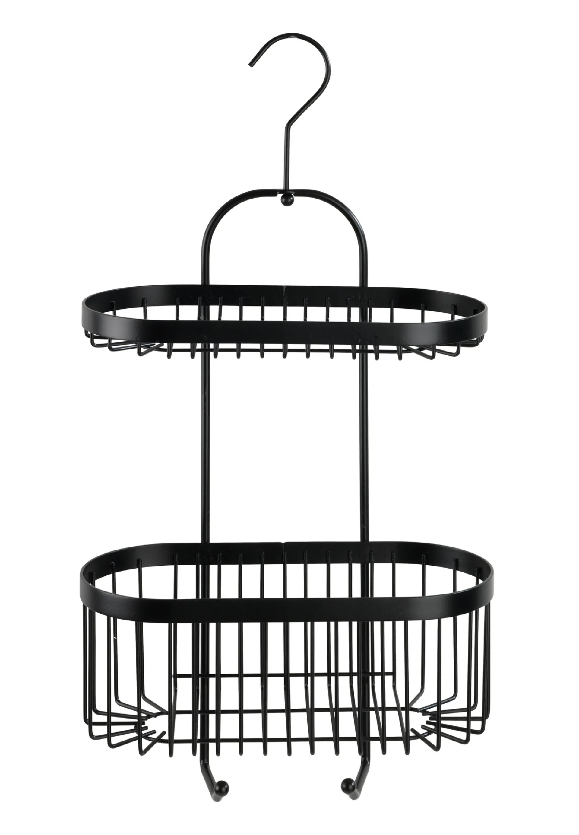 WENKO CLASSIC PLUS Duschablage, Schwarz, 2 Etagen