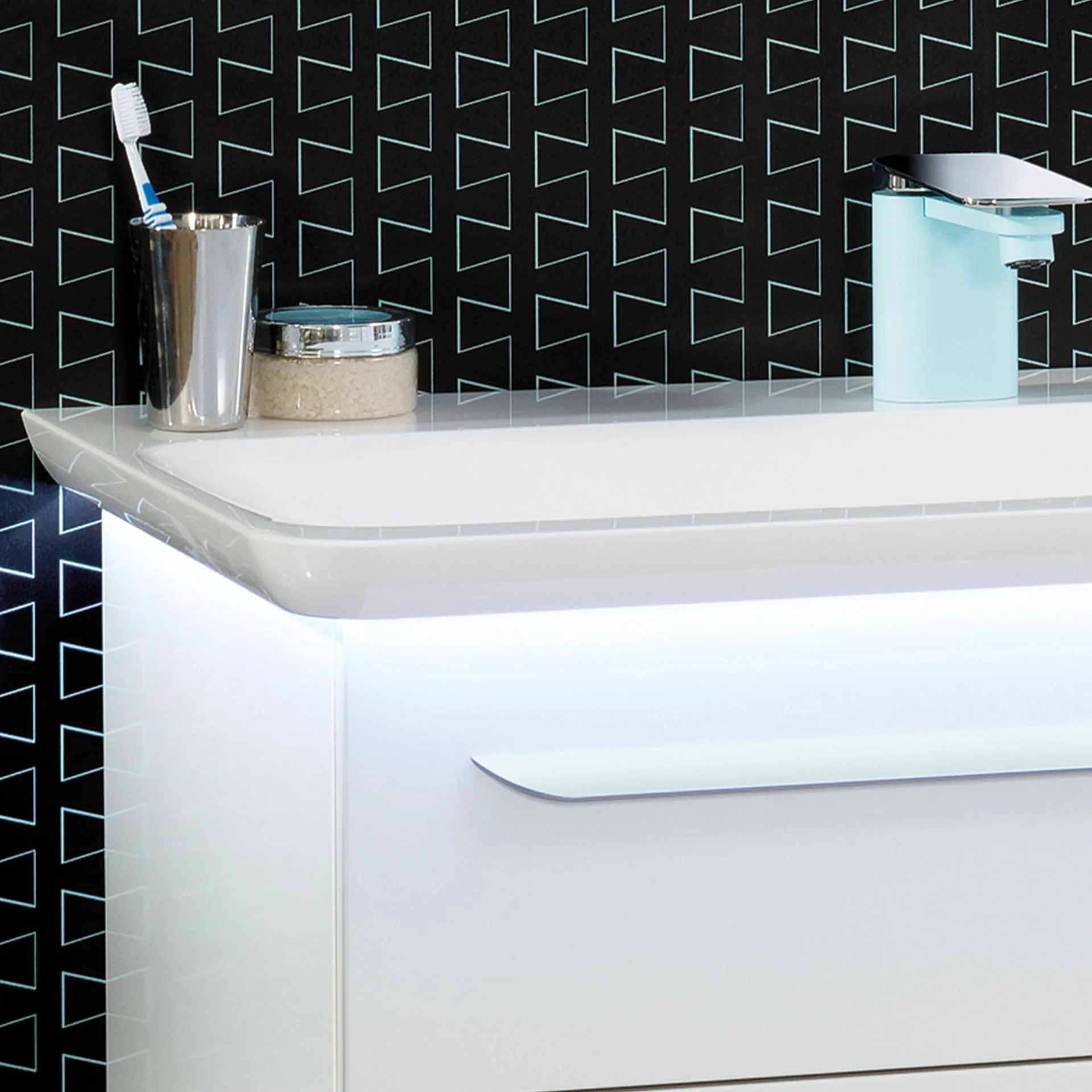 Lanzet M9 Waschbecken inkl. LED-Band 97 cm