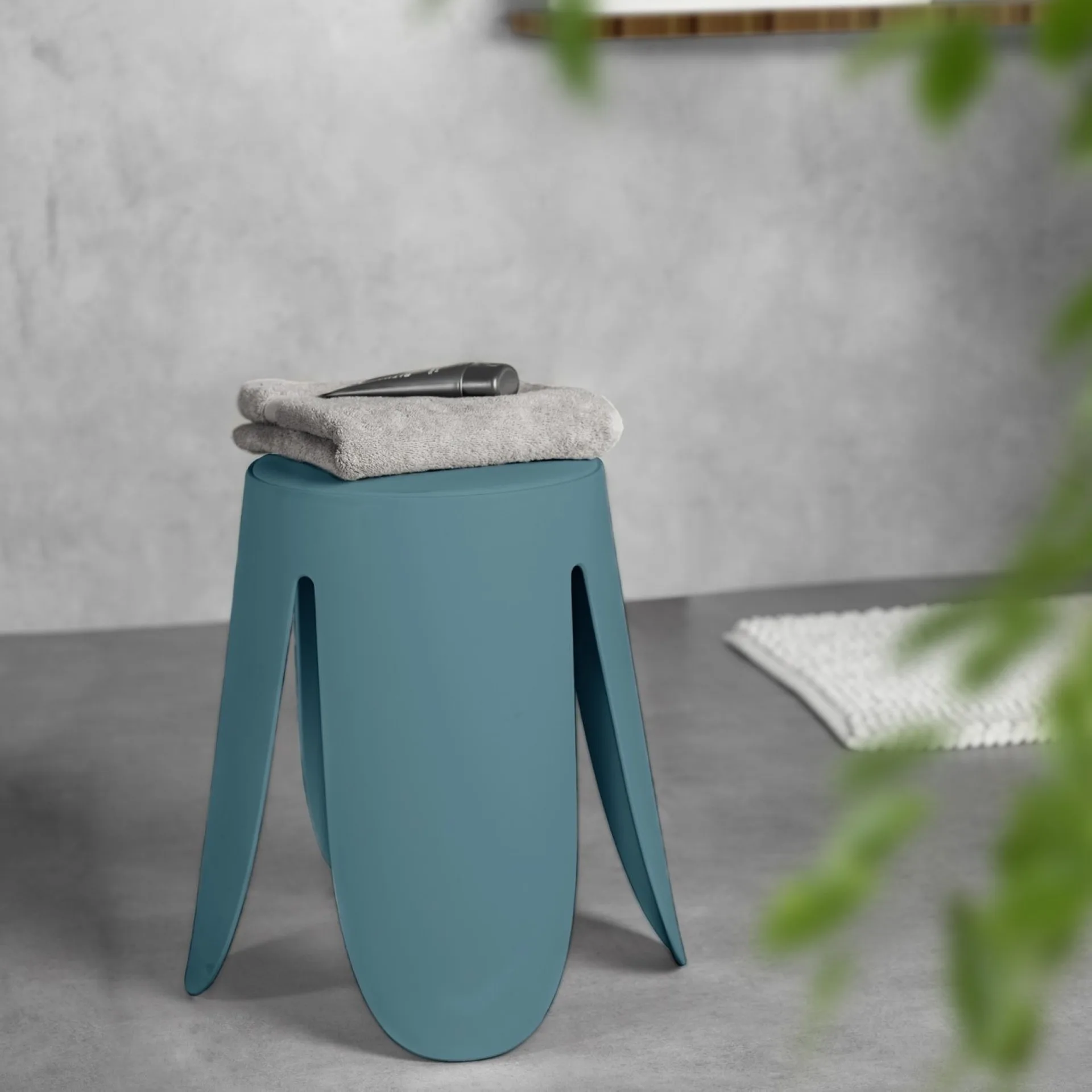 WENKO COMISO Badhocker, Blau matt