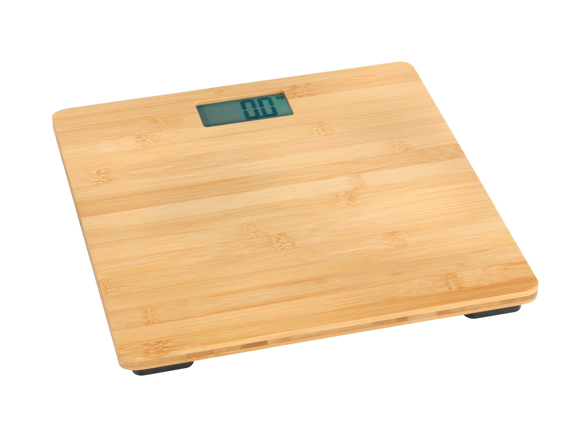 WENKO BAMBUSA Personenwaage, Braun, bis 180 kg, aus Bambus