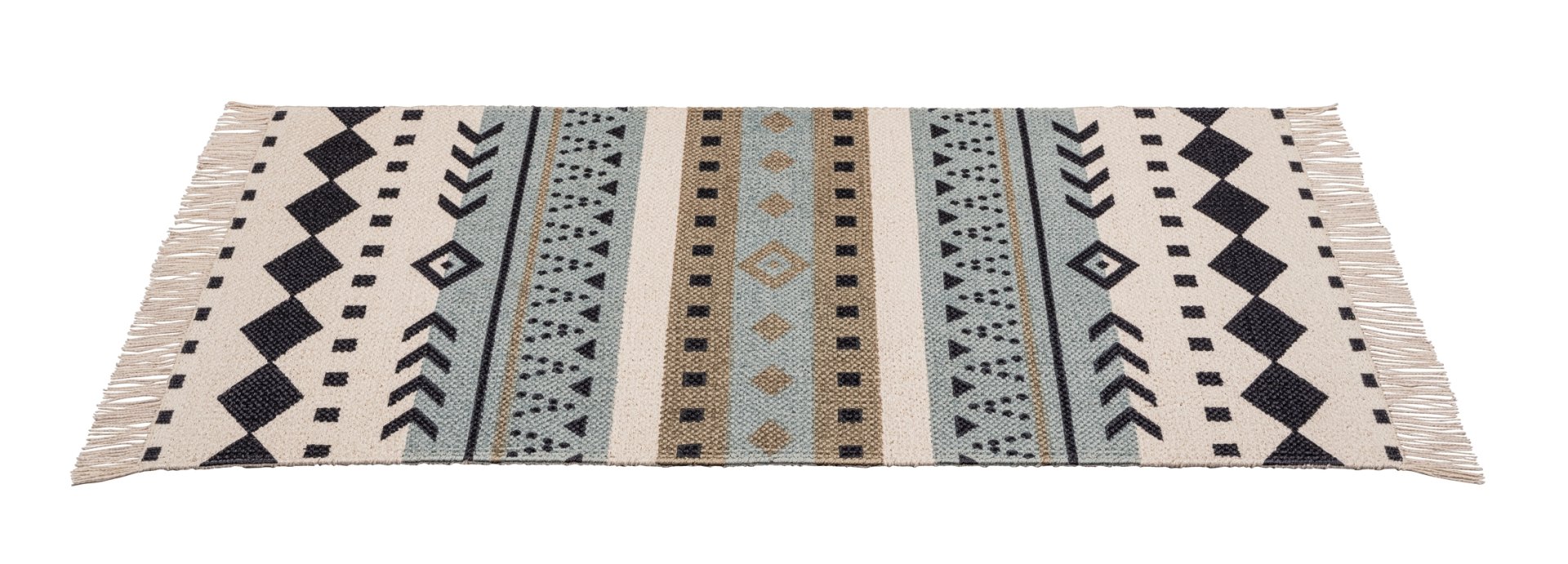 WENKO BERE Badematte 50 x 80 cm, Weiß/Blau