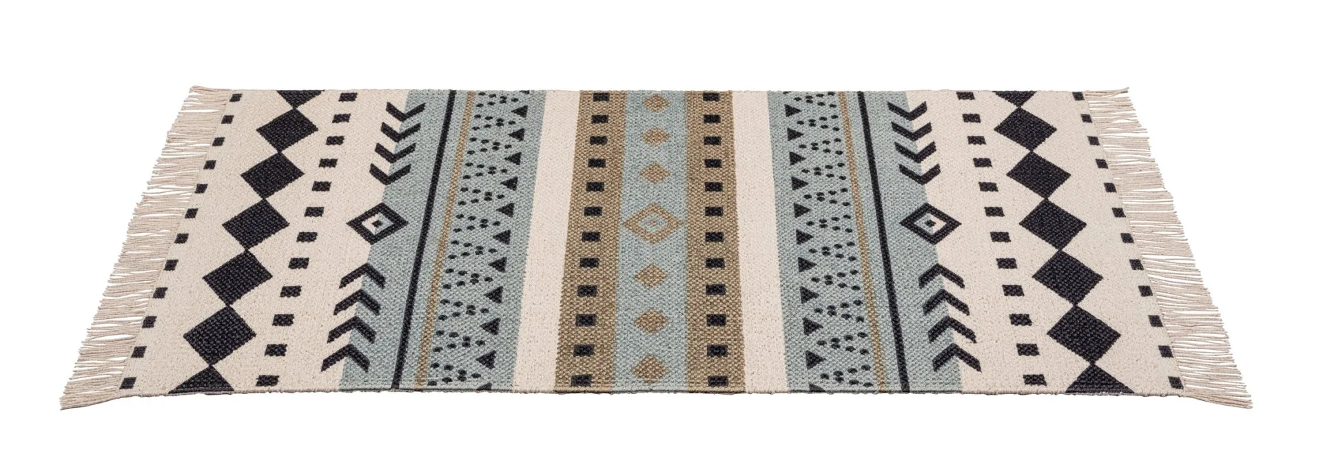 WENKO BERE Badematte 50 x 80 cm, Weiß/Blau